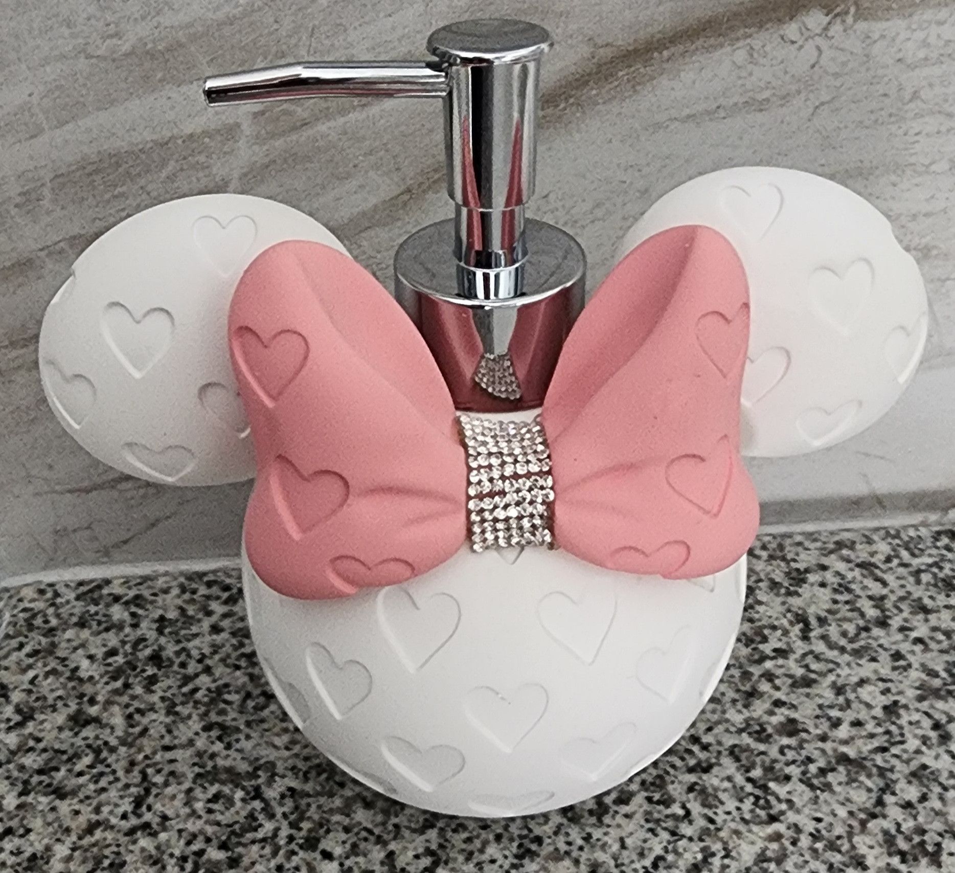 Disney Disney Minnie Mouse White Pink Rhinestone Pump Dispenser Size ONE SIZE - 1 Thumbnail