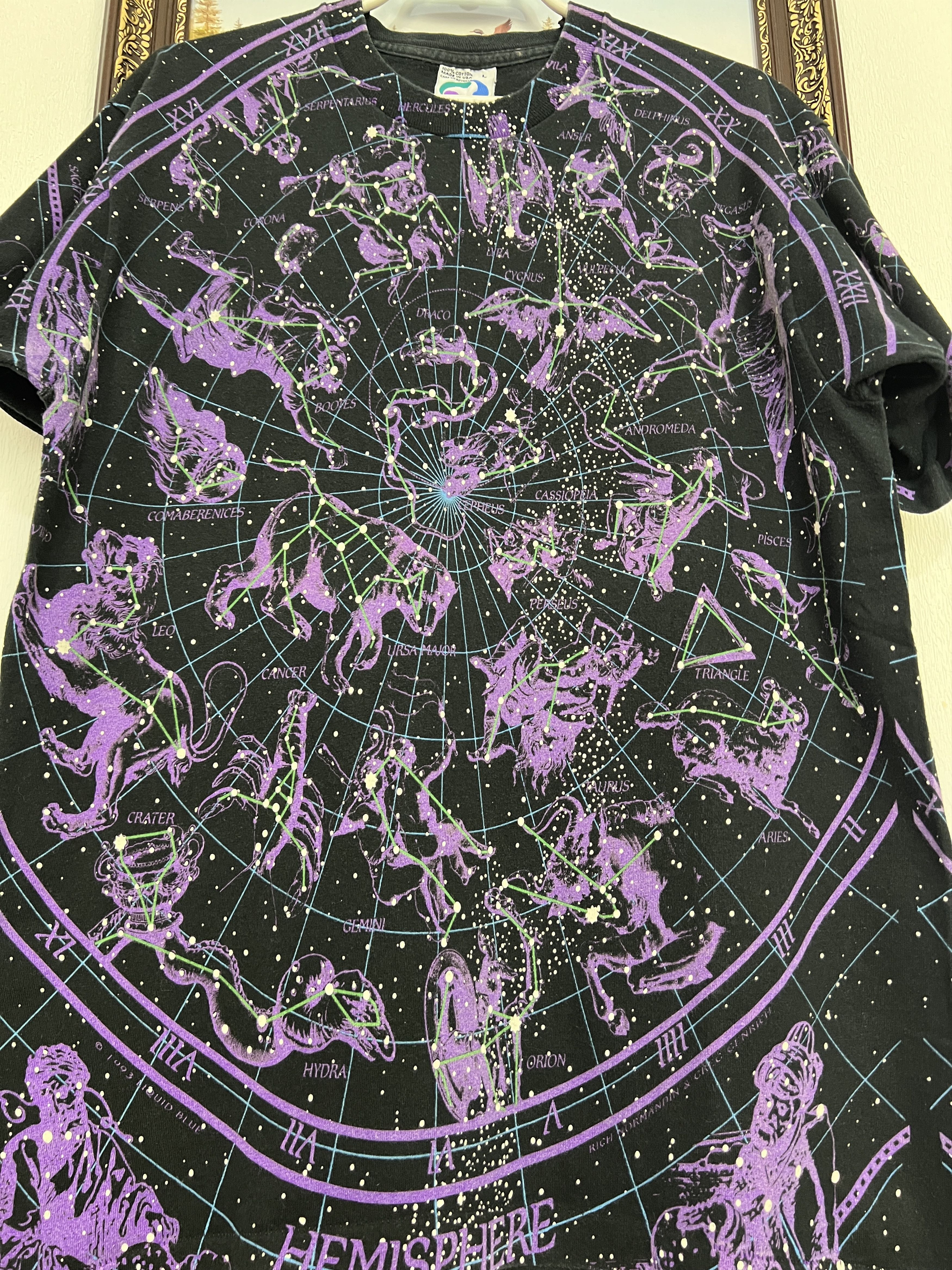 Liquid Blue Vintage 90's Liquid Blue Hemisphere Boreal Astrology Shirt Size US L / EU 52-54 / 3 - 3 Thumbnail