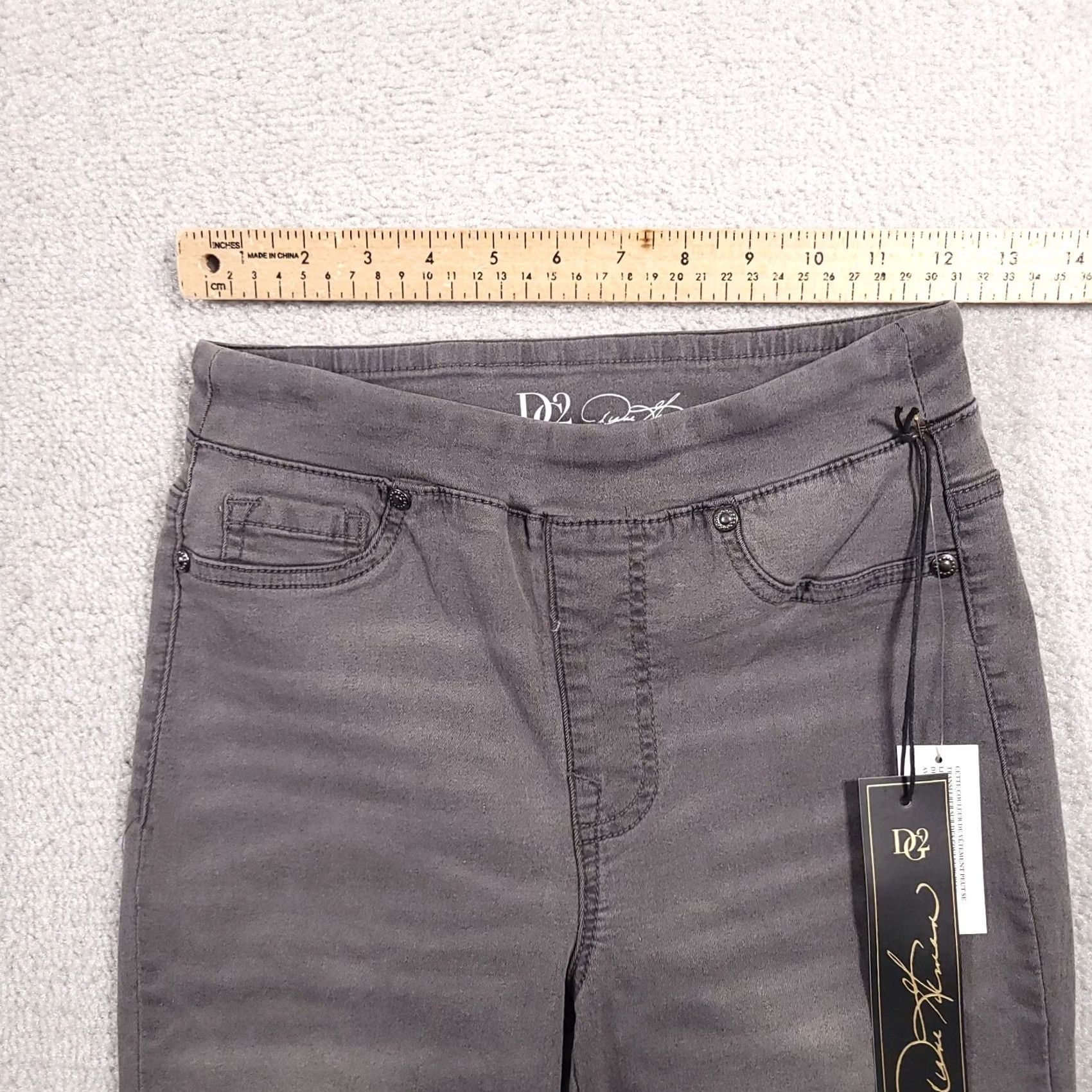 Denime Diane Gilman DG2 Denim Capri Pull-On Jeans Women XXS Gray Stretch Mid-Rise Size 42" / US 20 - 6 Thumbnail