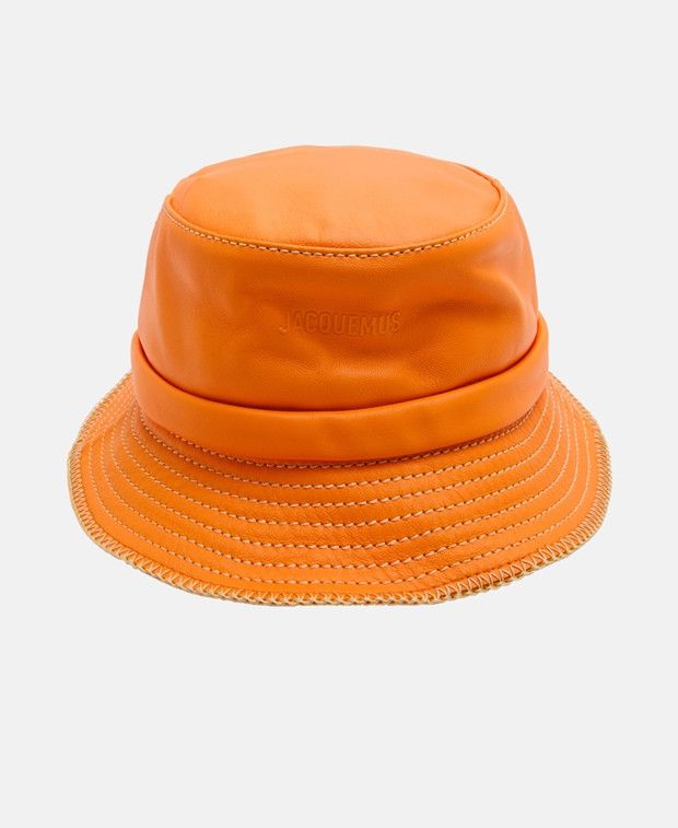 Jacquemus Leather bucket hat Size ONE SIZE - 1 Thumbnail