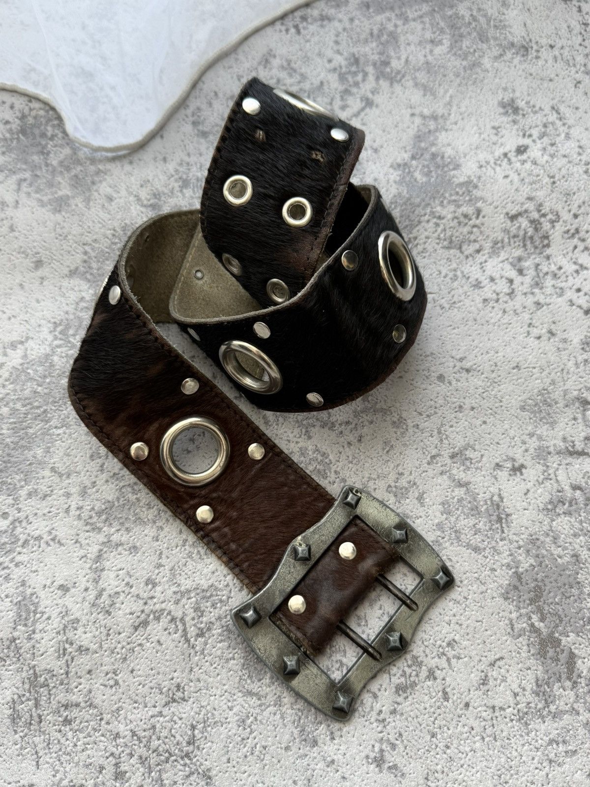 Designer Vintage COW Leather Y2K Belt Size ONE SIZE - 9 Thumbnail