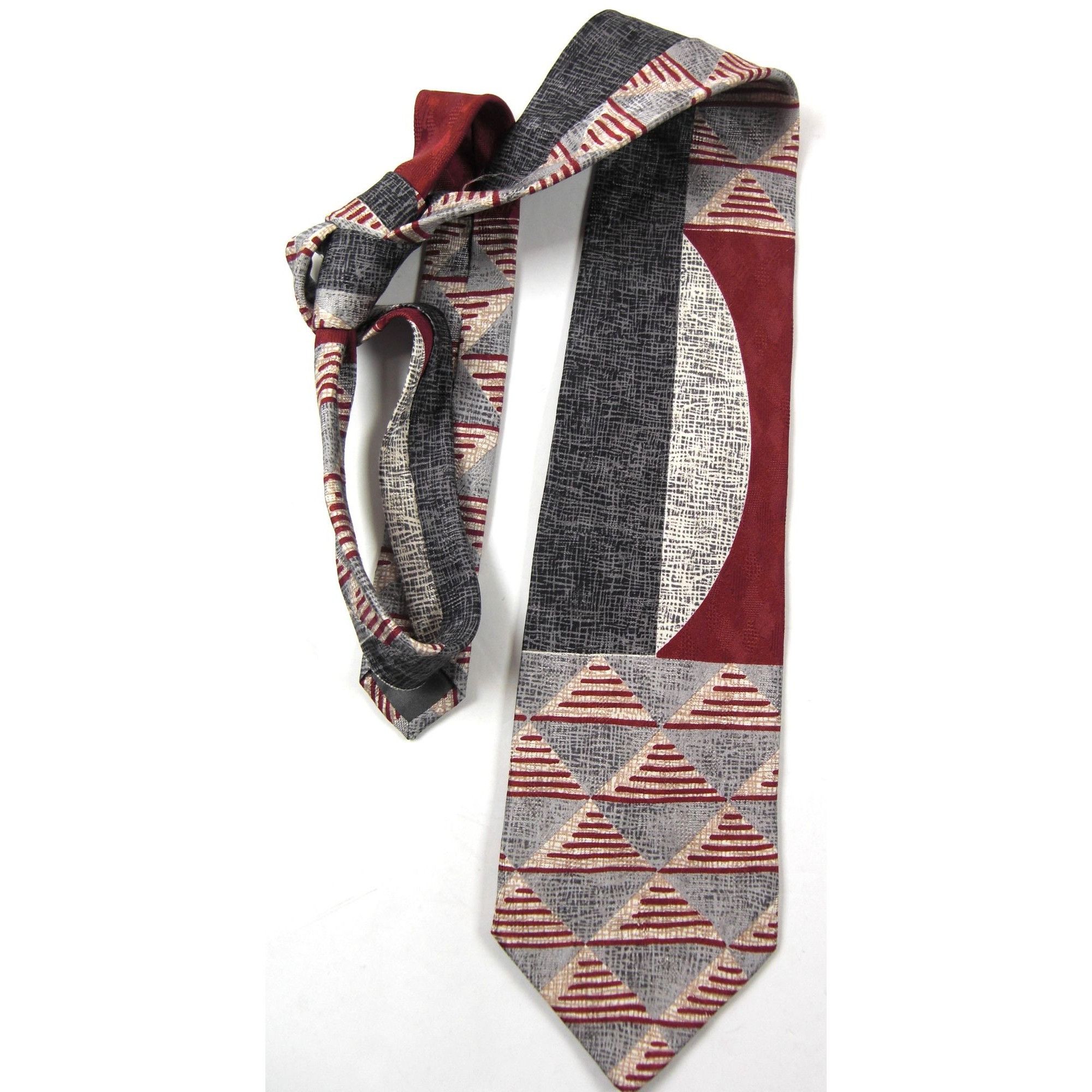Other Lot of 4 Vintage Men’s Neck Ties – Brown Red Green Assorted Size ONE SIZE - 7 Thumbnail