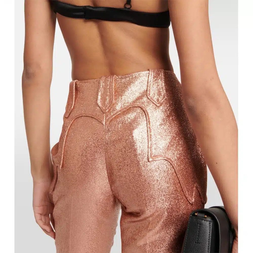 Tom Ford o1loc1c0325 PAW524 Iridescent Sable’ Western Pant Size 25" / US 0 / IT 36 - 4 Thumbnail