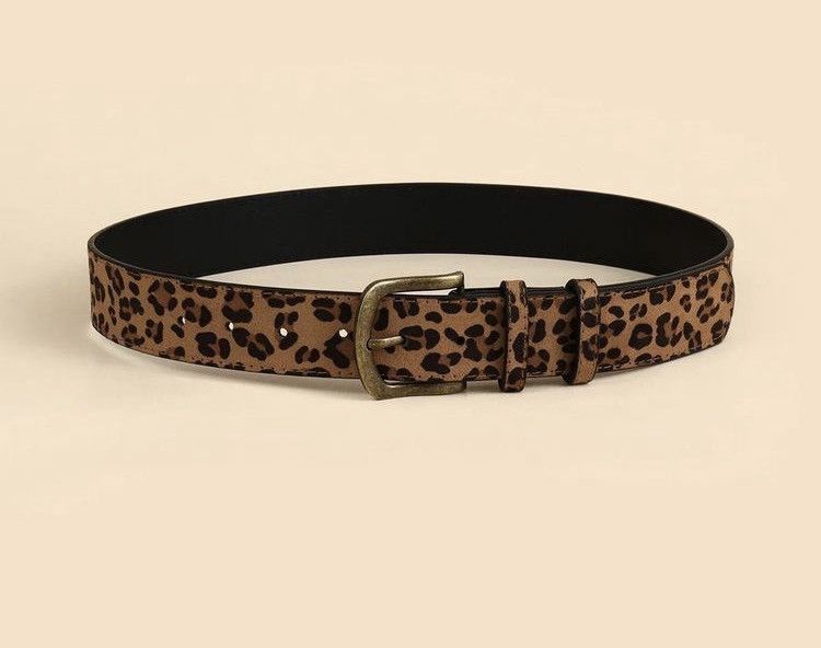Japanese Brand 2000s leopard cheetah print belt Size 32 - 3 Thumbnail