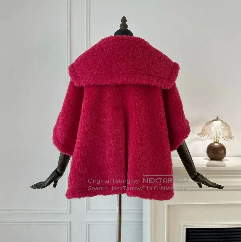 Max Mara MaxMara Pink Alpaca Wool Women's Cardigan . Size S / US 4 / IT 40 - 2 Thumbnail