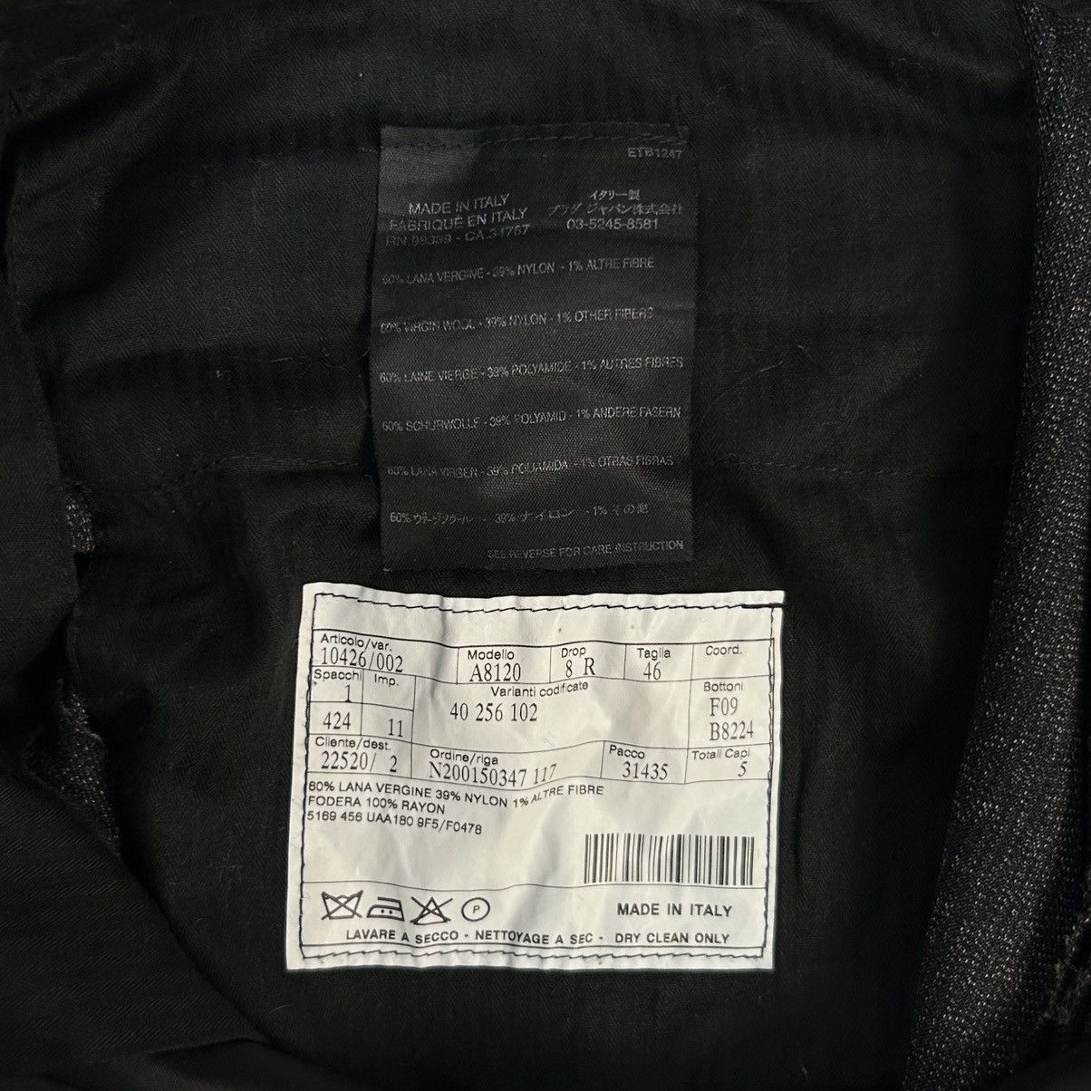 Prada Prada Classic Wool Superfine Dress Pants Size 32" / US 10 / IT 46 - 8 Thumbnail
