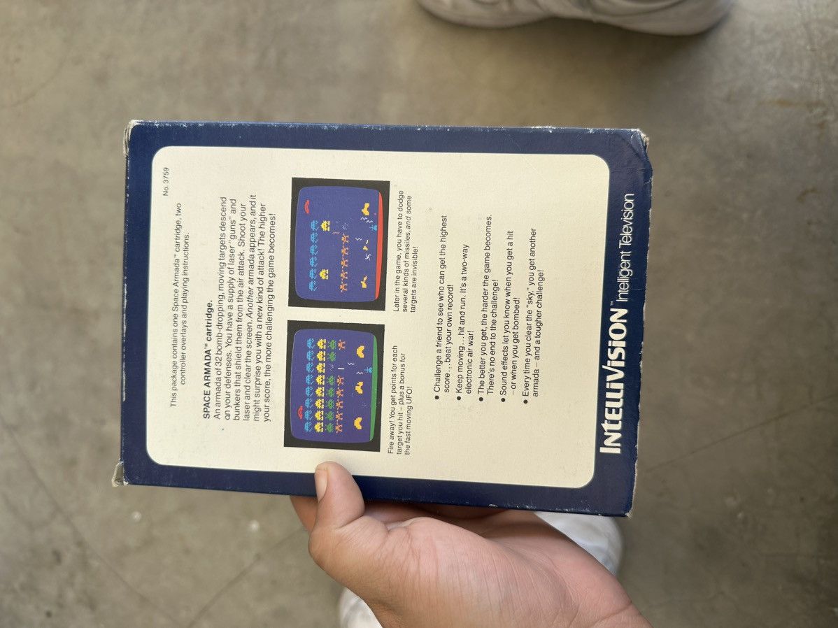 Nintendo Vintage Intellivoice Space Armada In Box Game Cartridge Size ONE SIZE - 5 Thumbnail
