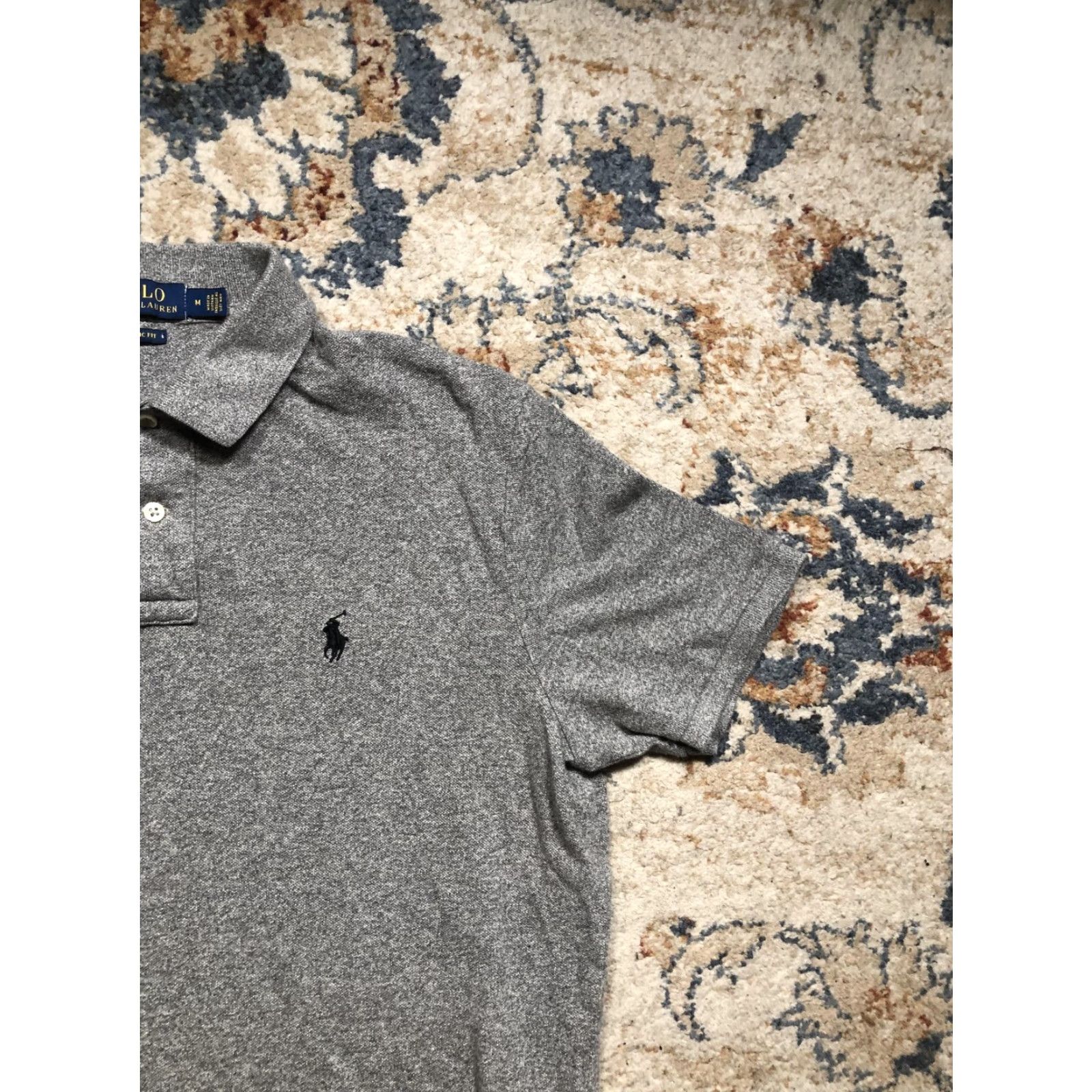 Polo Ralph Lauren Polo Ralph Lauren Polo Shirt Mens M Heather Gray Classic Fit Short Sleeve Size US M / EU 48-50 / 2 - 4 Thumbnail