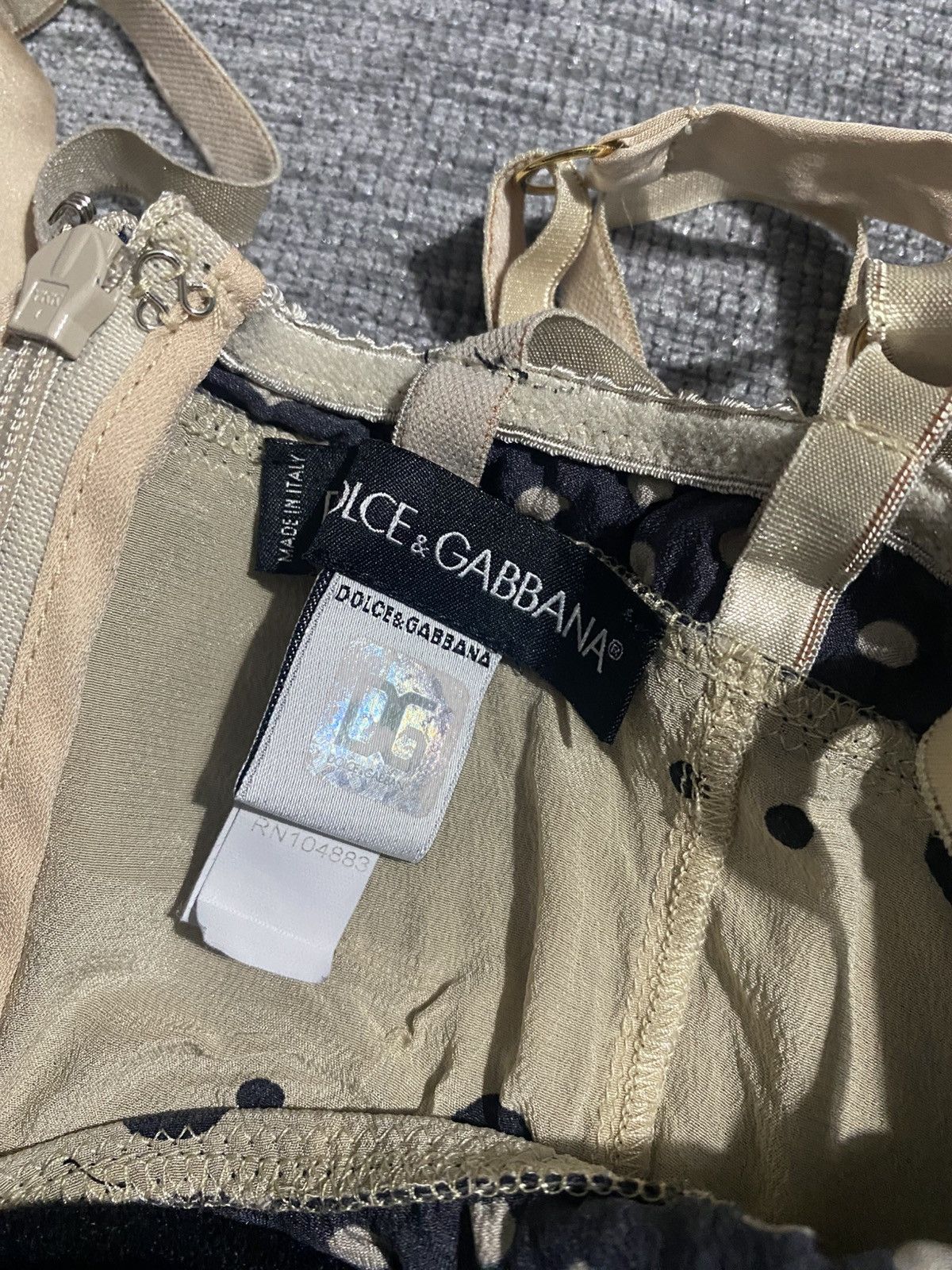 Dolce & Gabbana Dolce & Gabbana FW2001 Silk Archival Corset Top Rare Italy Size XS / US 0-2 / IT 36-38 - 4 Thumbnail