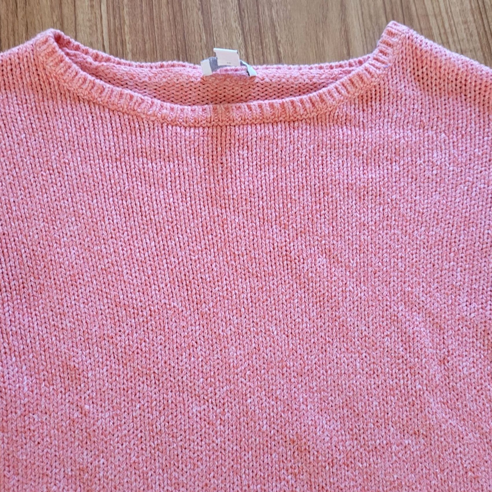 J. Jill J. Jill Sweater Shirt Top Womens Medium Pink Knit Classic Long Sleeve Round Neck Tight Knit Pullover Size M / US 6-8 / IT 42-44 - 3 Thumbnail