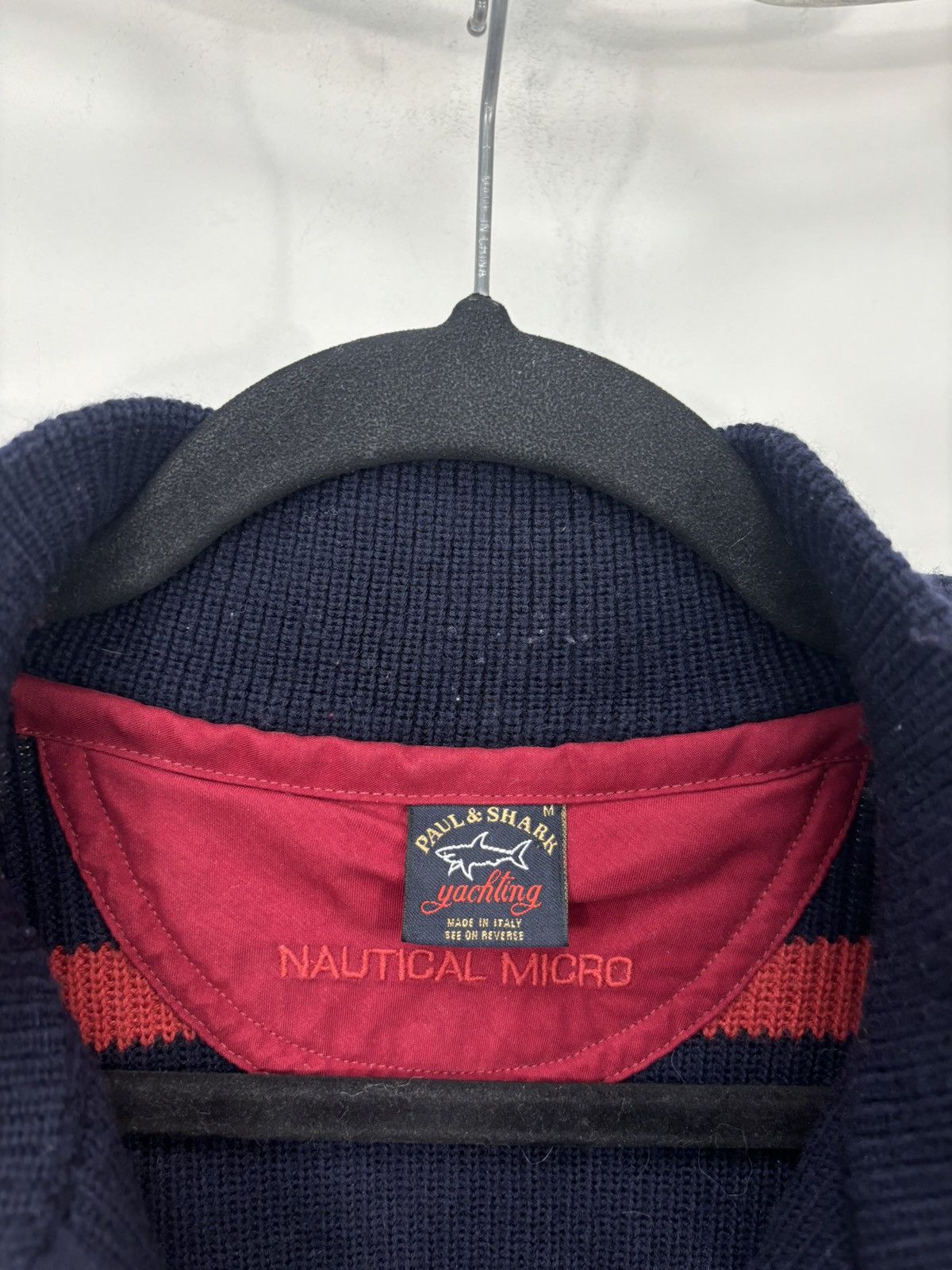 Paul & Shark Paul & Shark Yachting Nautical Micro 1/4 Zip Wool Sweater Size US M / EU 48-50 / 2 - 6 Thumbnail