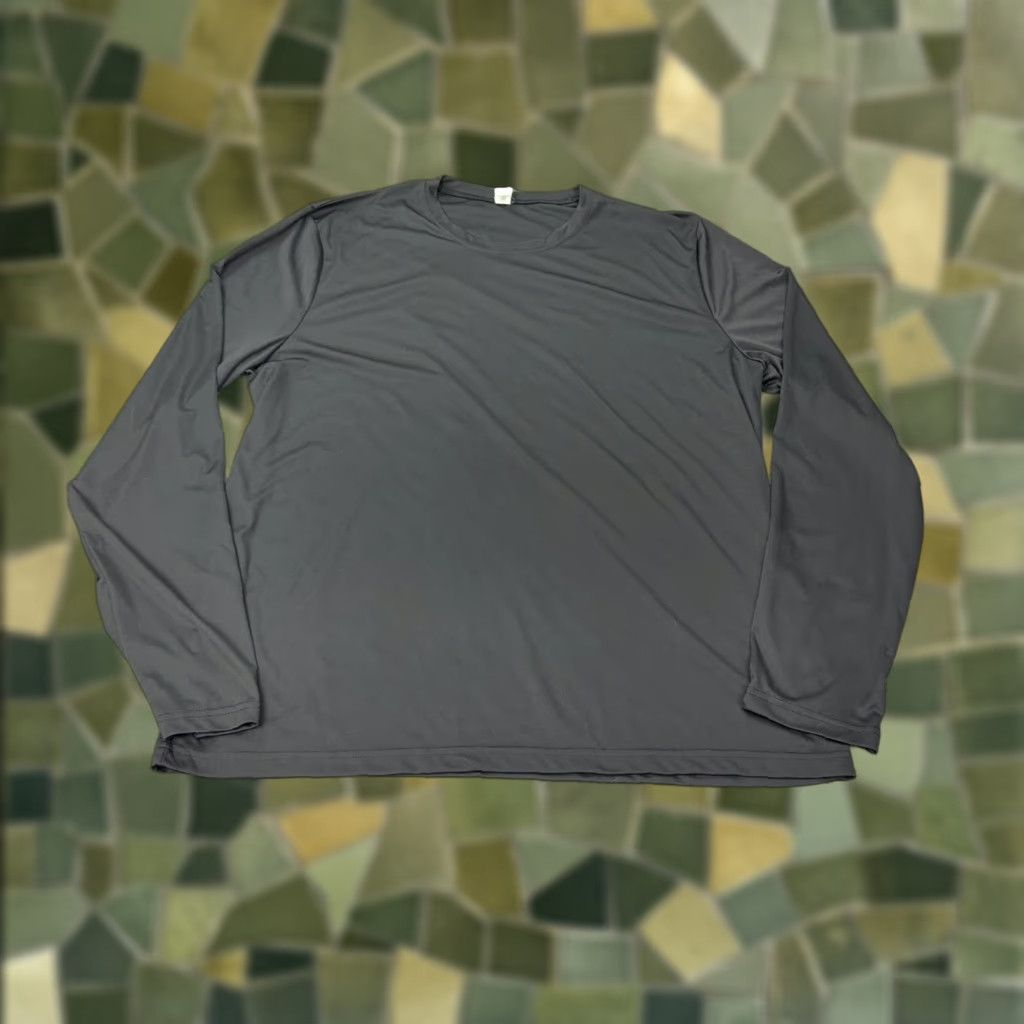 Alo Alo Shirt Mens 3XL Gray Long Sleeve Performance Athletic Polyester Workout Size US XXL / EU 58 / 5 - 1 Thumbnail