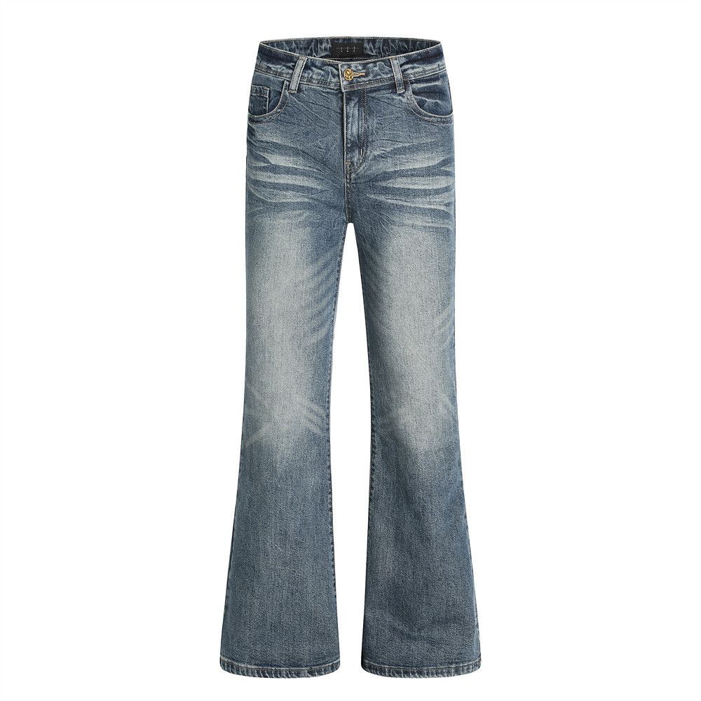 Japanese Brand × Vintage American style distressed washed flared jeans Size US 32 / EU 48 - 1 Thumbnail