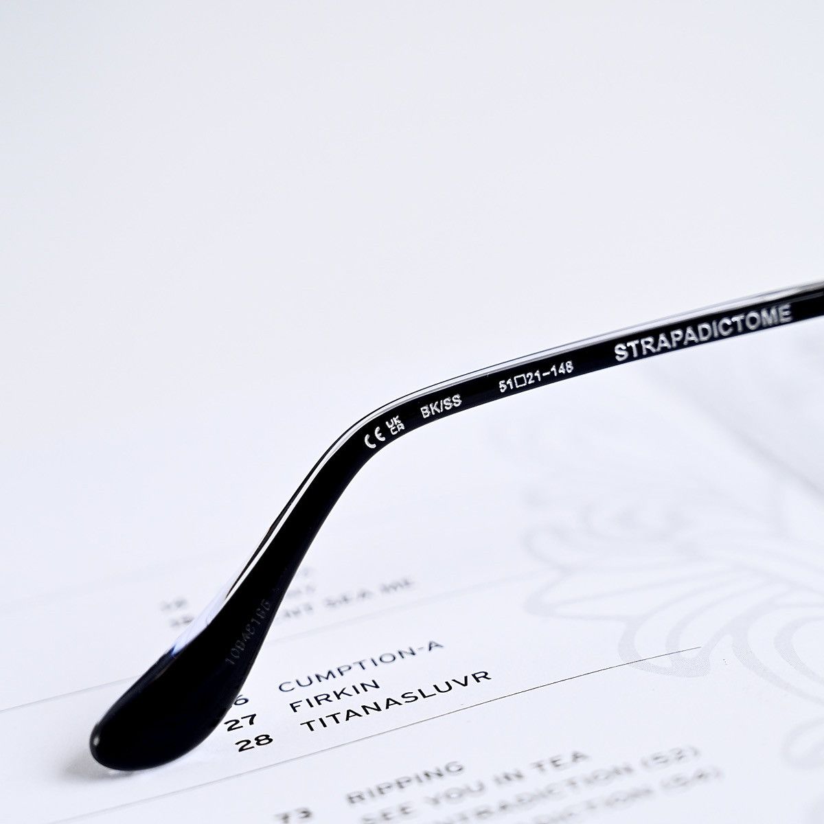 Chrome Hearts CHROME HEARTS STRAPADICTOME GLASSES Size ONE SIZE - 11 Thumbnail