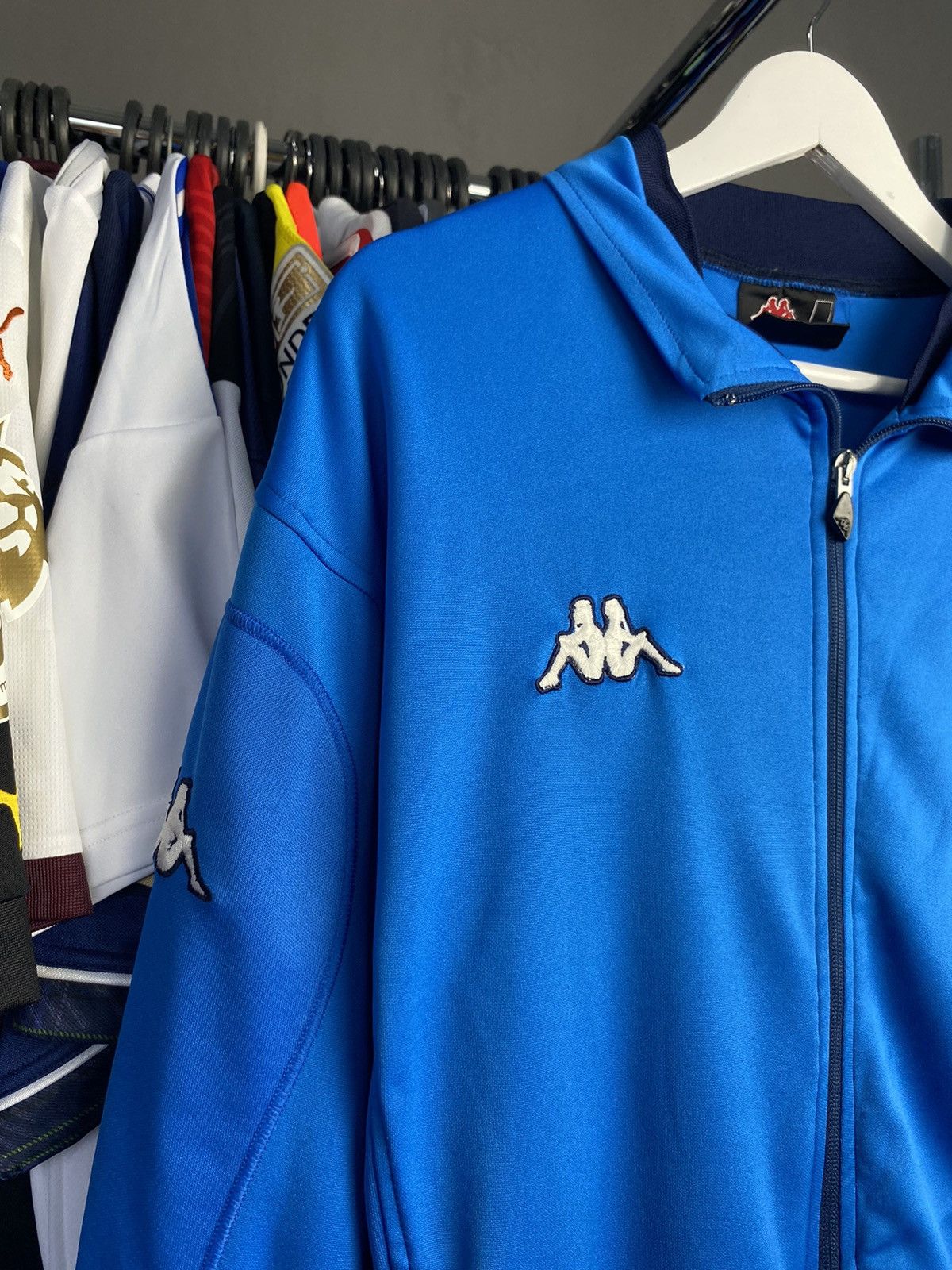 Kappa Vintage KAPPA Italy Track Soccer Blue Jacket 2002 World Cup Size US L / EU 52-54 / 3 - 3 Thumbnail