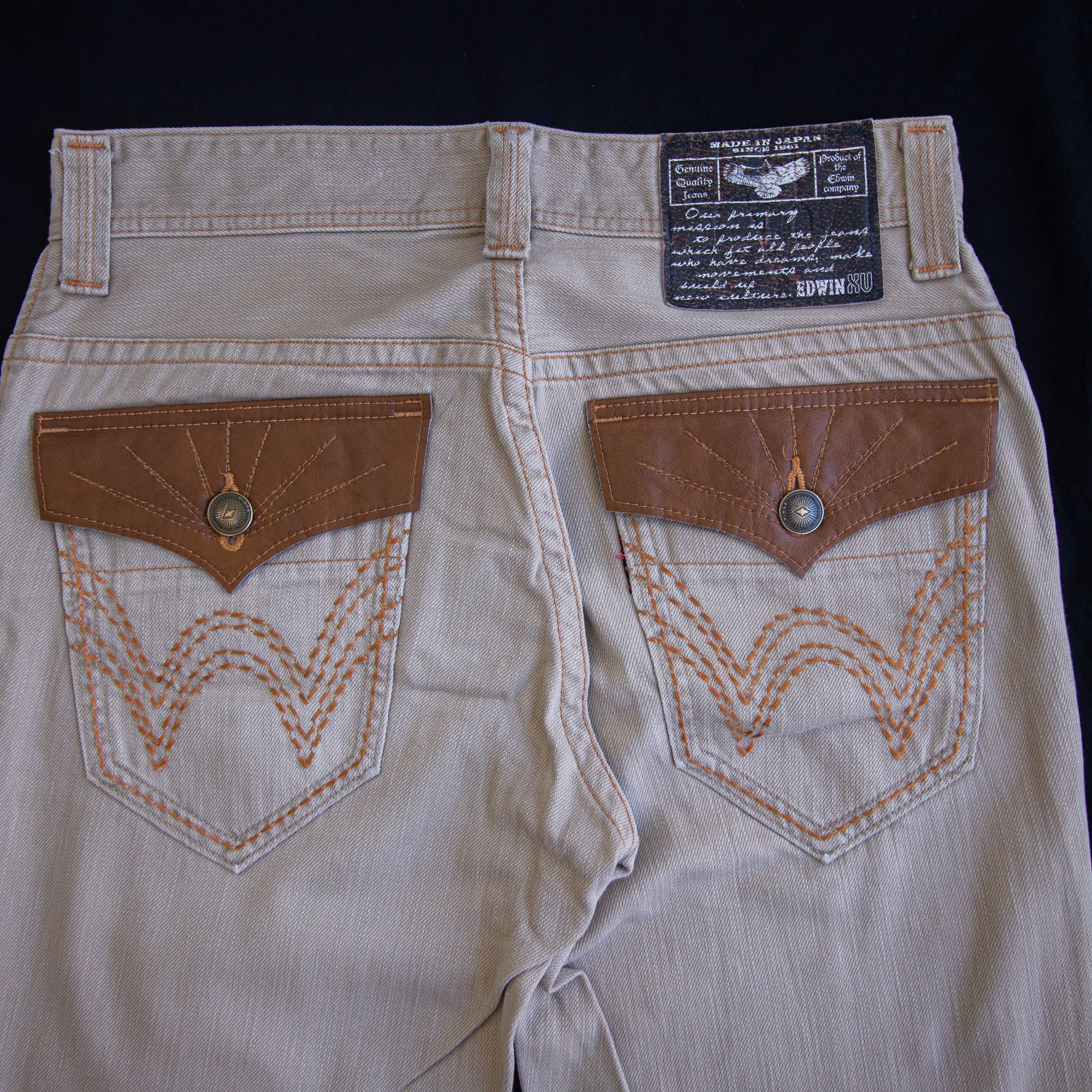 Edwin × Vintage Edwin XV Exclusive Vintage Brown Jeans Size US 32 / EU 48 - 3 Thumbnail