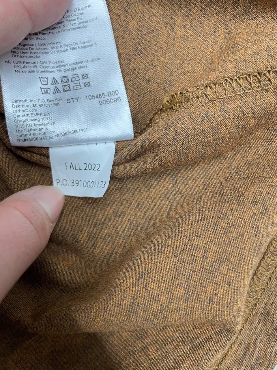 Carhartt Carhartt Men Vintage Long Sleeve Brown Size M Size US M / EU 48-50 / 2 - 9 Thumbnail