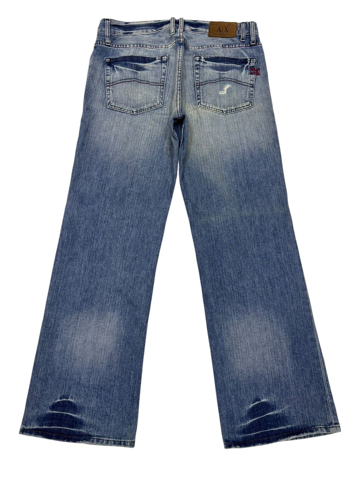 Kapital Baggy Flare Armani Exchange Distressed Denim Flare Jeans Size US 36 / EU 52 - 8 Thumbnail