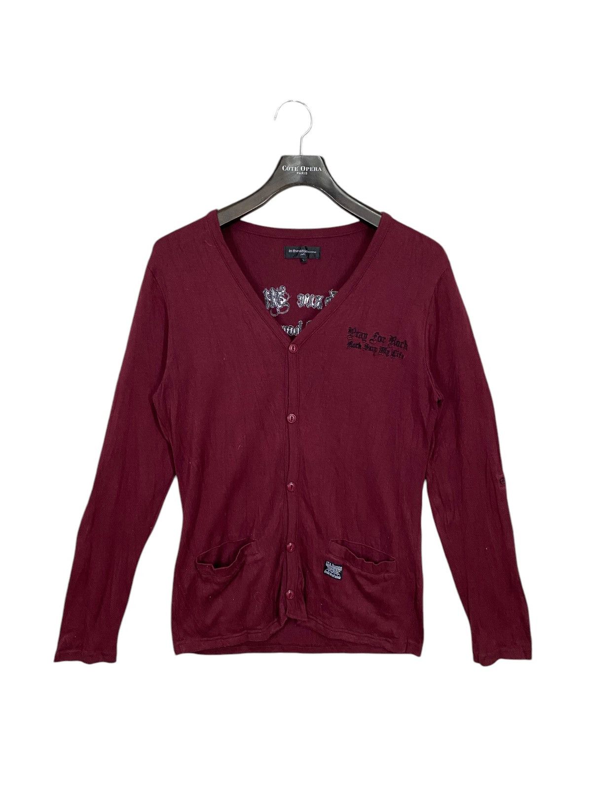 Designer × In The Attic × Japanese Brand Japanase gothic brand in the attic pray for rock cardigan Size US L / EU 52-54 / 3 - 2 Thumbnail