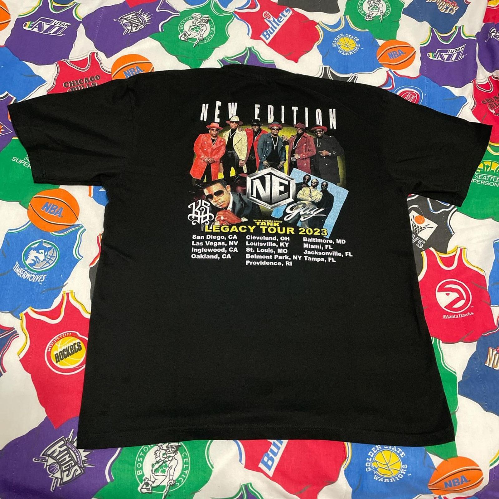 Band Tees 2023 New Edition Keith Sweat Guy Legacy Tour Merch R&B Tee Size US XL / EU 56 / 4 - 1 Thumbnail