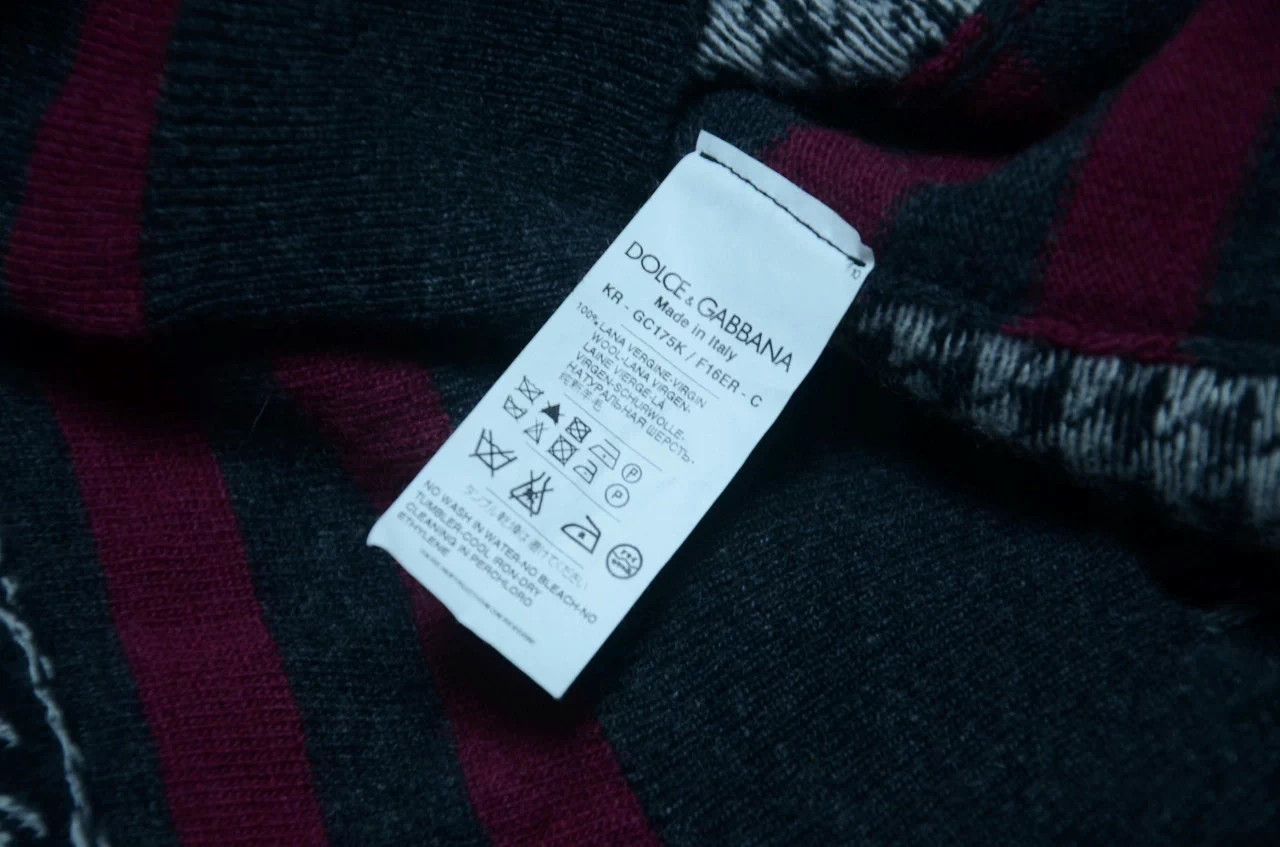 Dolce & Gabbana DG Houndstooth Panelled Sweater Jacket 48 Size US M / EU 48-50 / 2 - 7 Thumbnail