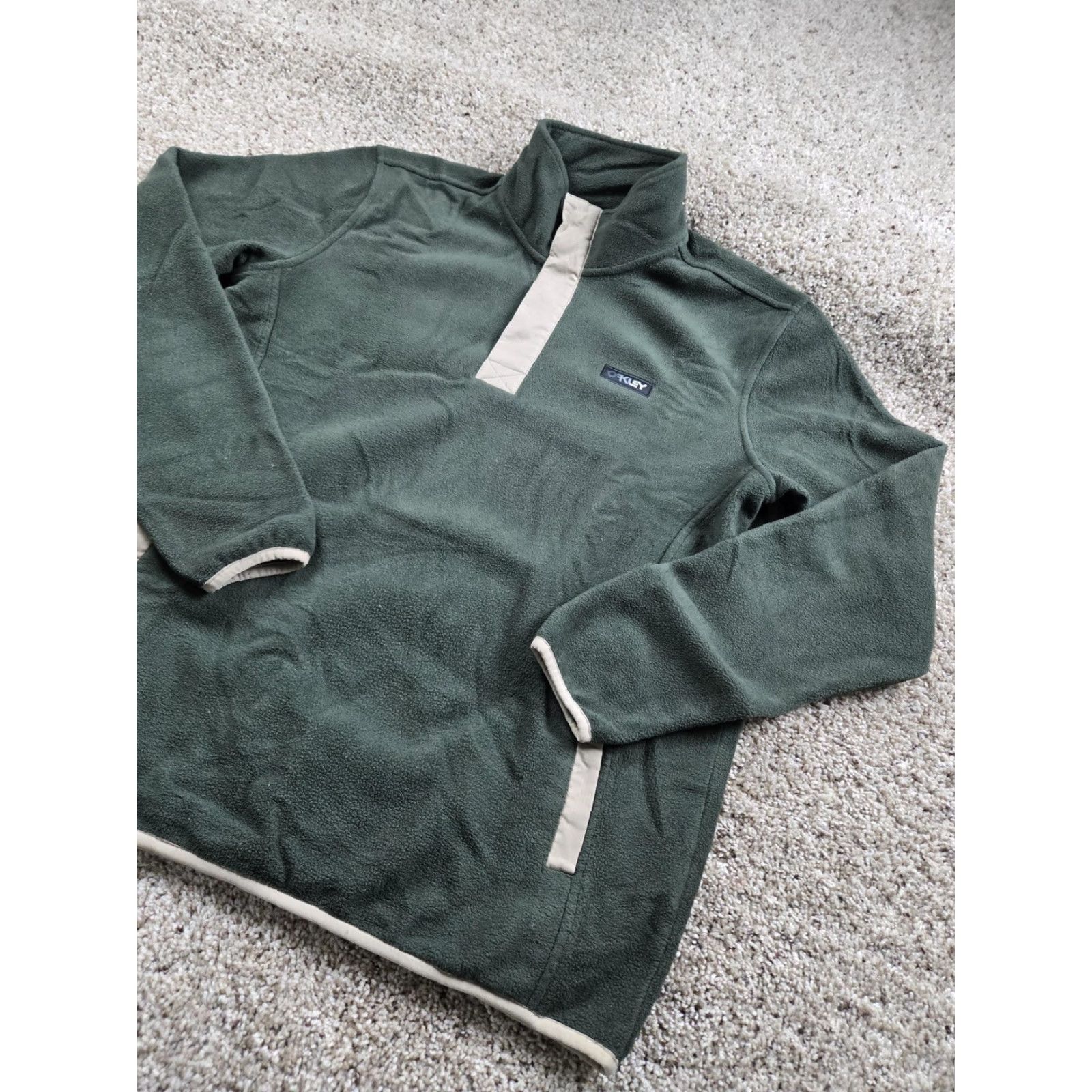 Oakley Oakley Sweatshirt Mens Small Green Fleece Pullover Performance Fit Pockets Logo Size US S / EU 44-46 / 1 - 2 Thumbnail