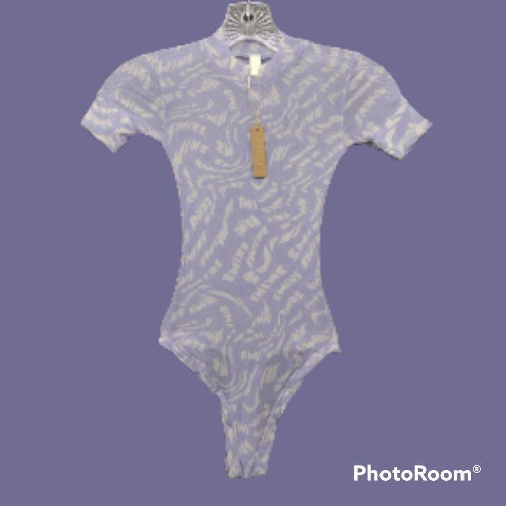 Designer CT1155a NWT-SKIMS SUMMER MESH BODYSUIT-LILAC SWIRL 3X & 4X Size 3XL / US 20-22 - 1 Preview