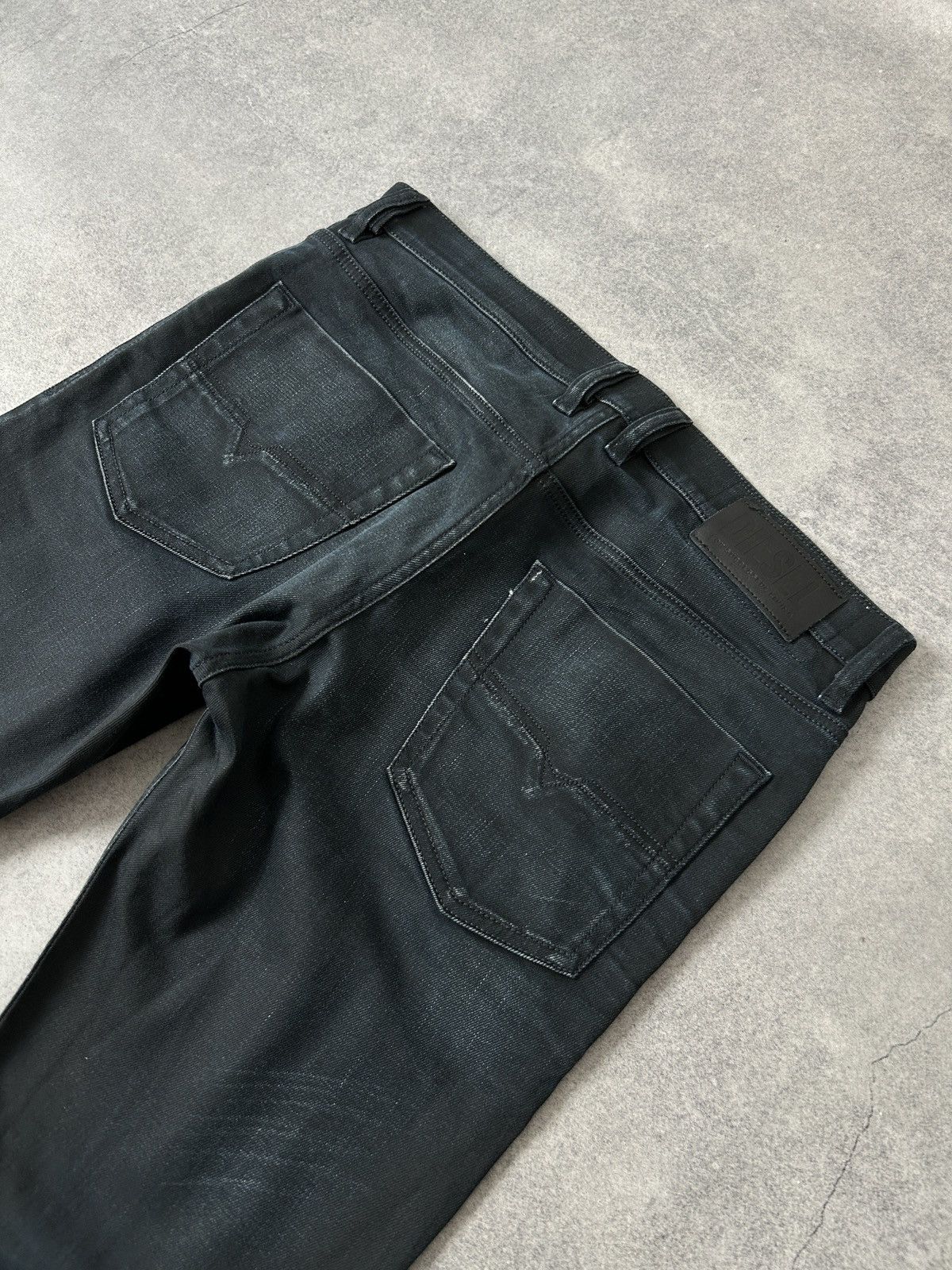 Diesel Black Gold Diesel Waxed Black jeans mens Tepphar-X slim-carrot size 32 Size US 32 / EU 48 - 6 Thumbnail