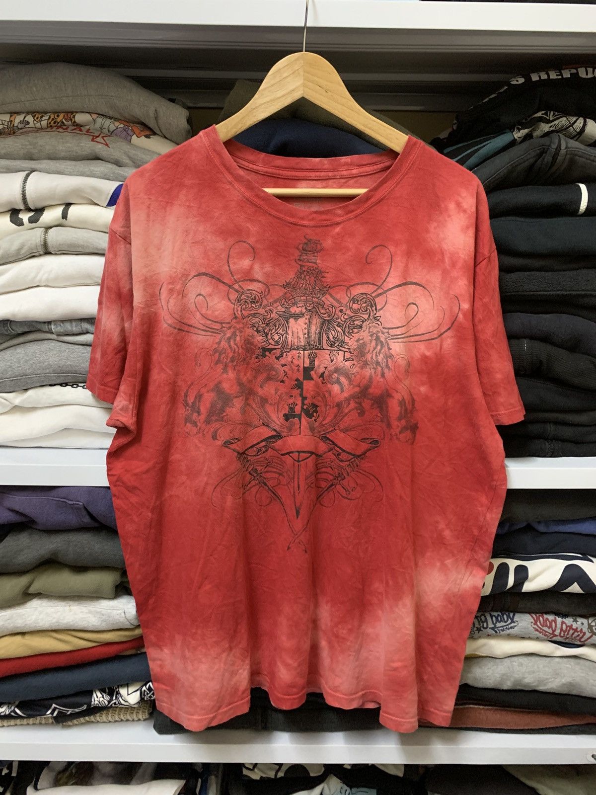 Affliction Distress Vintage Y2K Apt 9 Cross Affliction T Shirt Size US XL / EU 56 / 4 - 1 Thumbnail