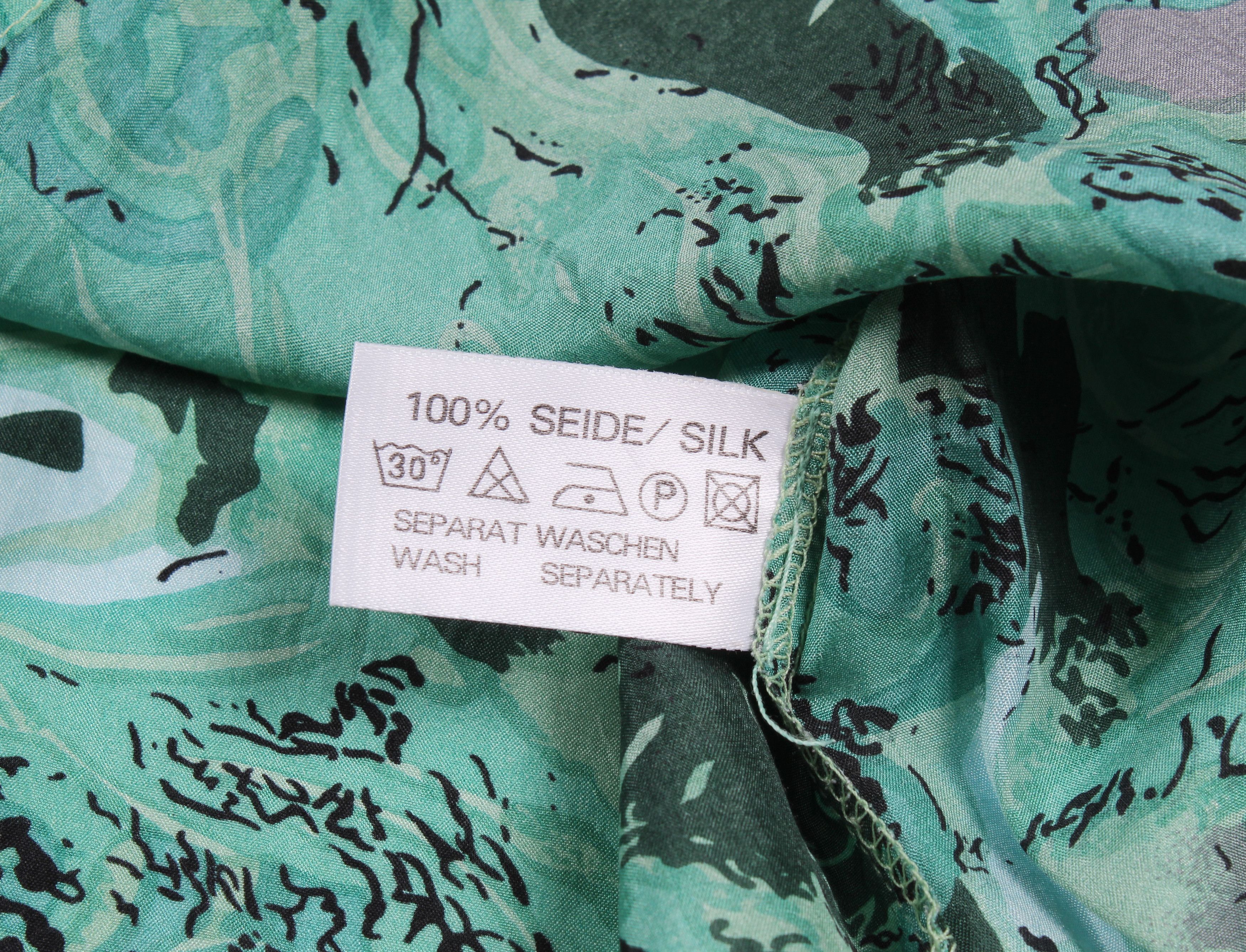 Vintage Vintage Marco Giordani Abstract Pattern Light Silk Shirt Size US XL / EU 56 / 4 - 5 Thumbnail
