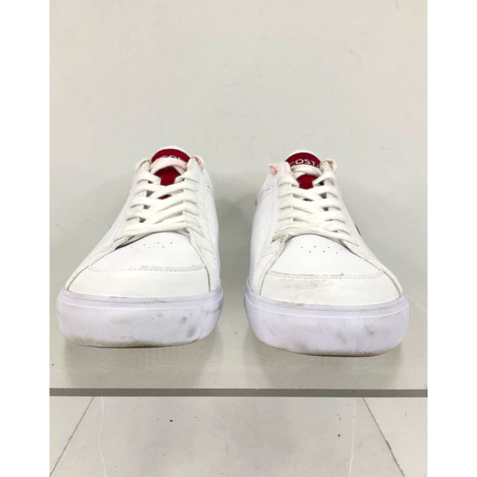 Lacoste Lacoste Powercourt 223 1 SMA White Maroon Red Lace Up Sneakers Size 11 Grailed