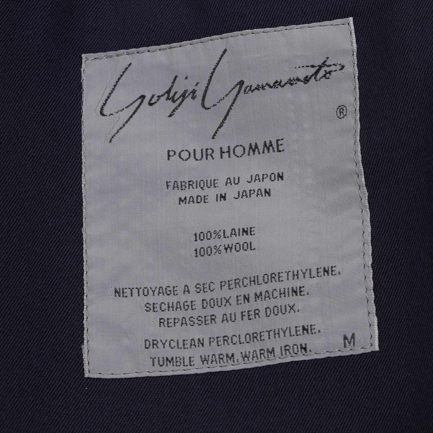 Yohji Yamamoto Yohji Yamamoto Wool Gabardine 2B Jacket Size US M / EU 48-50 / 2 - 17 Thumbnail