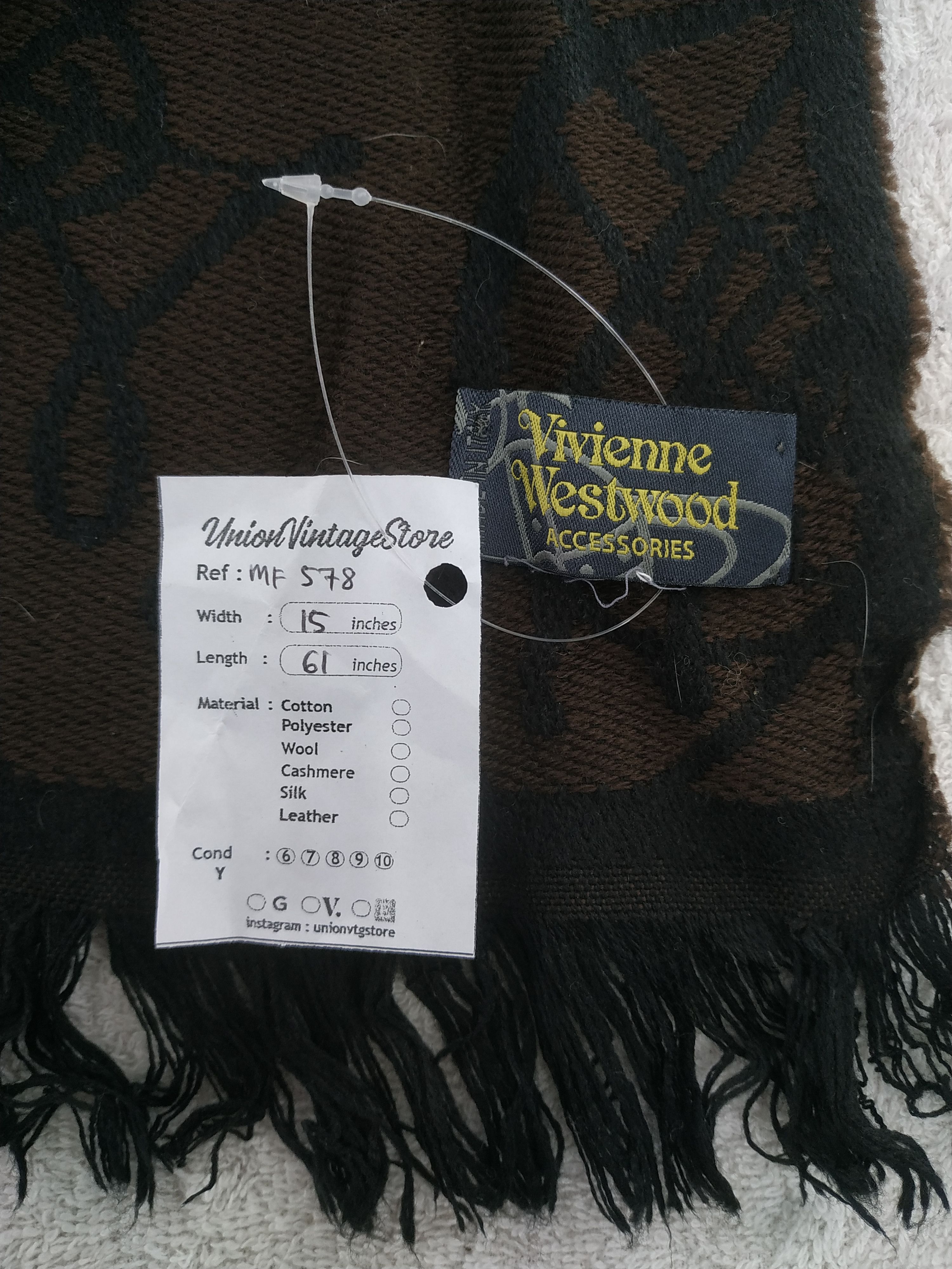 Vivienne Westwood Vintage Vivienne Westwood Scarf/Muffler/Neckwear MF578 Size ONE SIZE - 4 Thumbnail