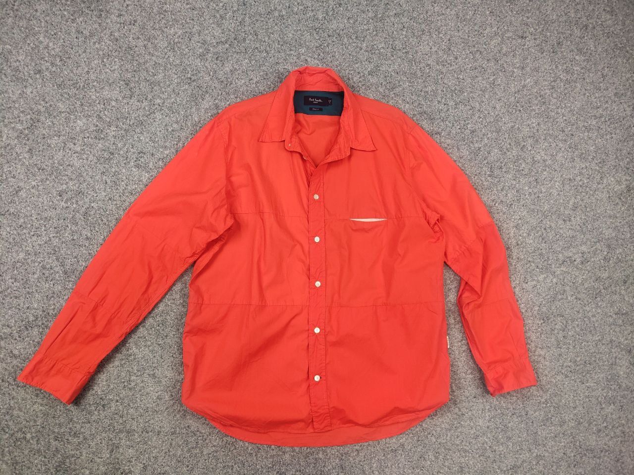 Paul Smith Paul Smith Vintage orange button-down shirt with pockets Size US L / EU 52-54 / 3 - 2 Thumbnail