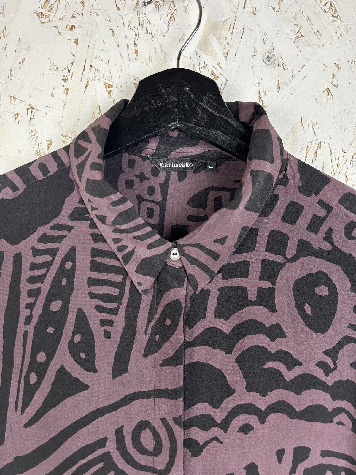 Marimekko Marimekko Dima Metal Button Silk Beautiful Ornament Shirt 44 Size M / US 6-8 / IT 42-44 - 2 Thumbnail