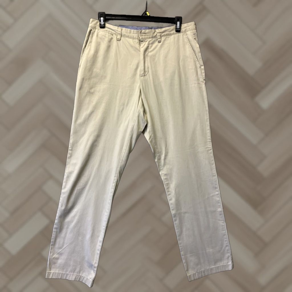 J.Crew J. Crew Men's Lightweight Chino Pants 34x32 Tapered Khaki Cotton Casual Size US 34 / EU 50 - 1 Thumbnail