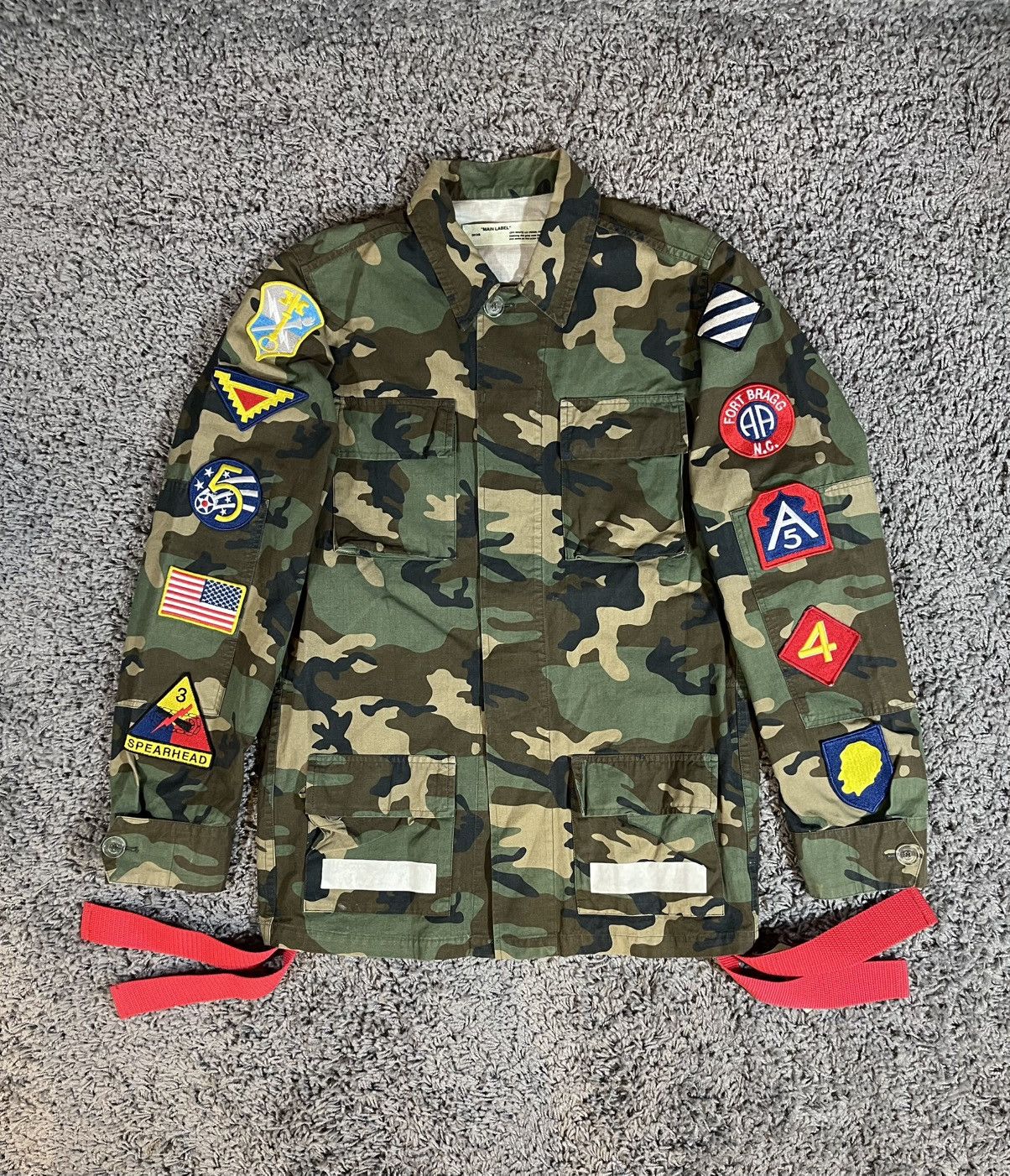 Virgil Abloh Camo Jacket White OFF-WHITE Virgil Abloh Army Archive