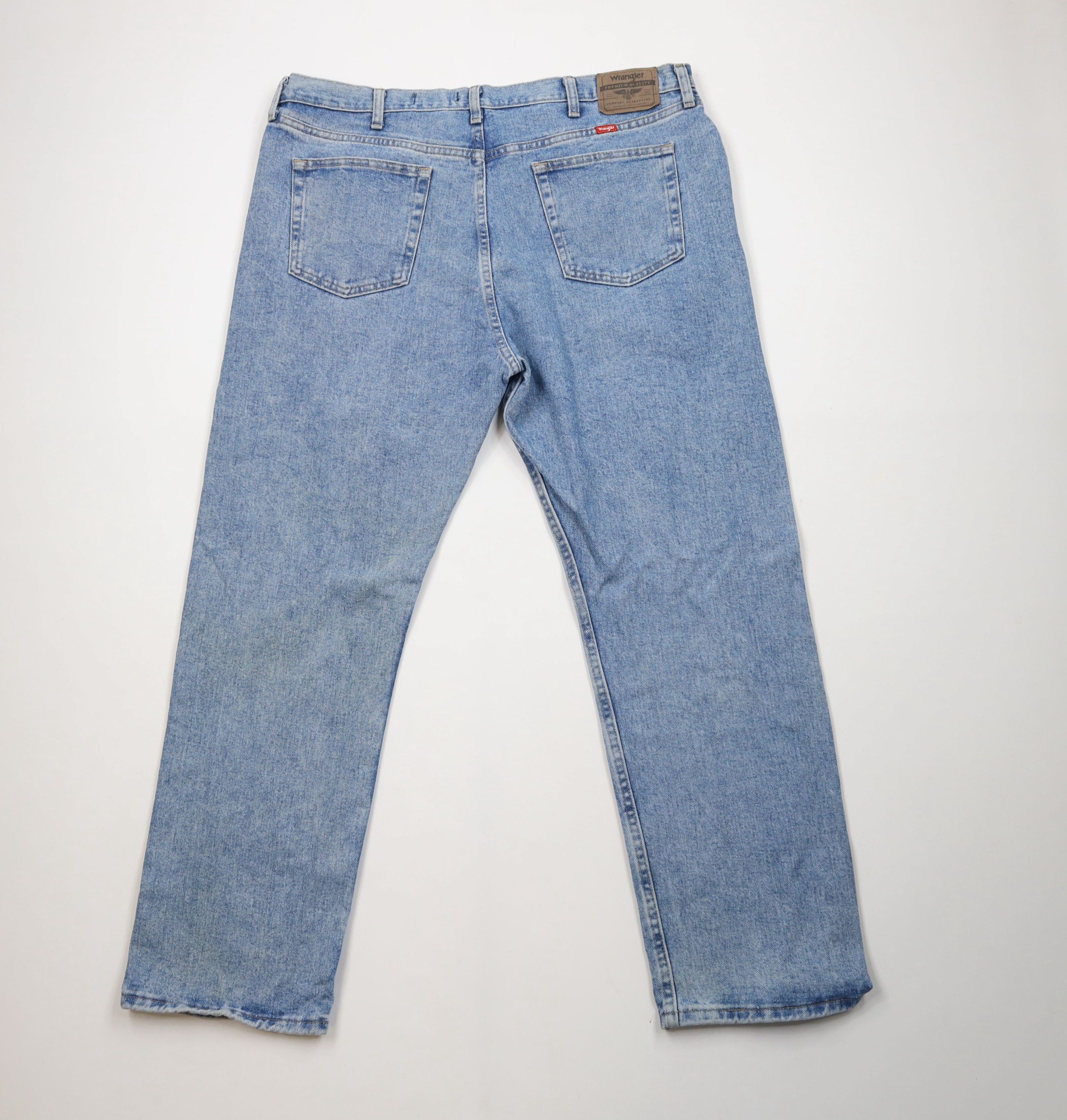 Vintage × Wrangler Vintage Wrangler Regular Wide Leg Denim Jeans Blue Cotton Size US 42 / EU 58 - 10 Thumbnail