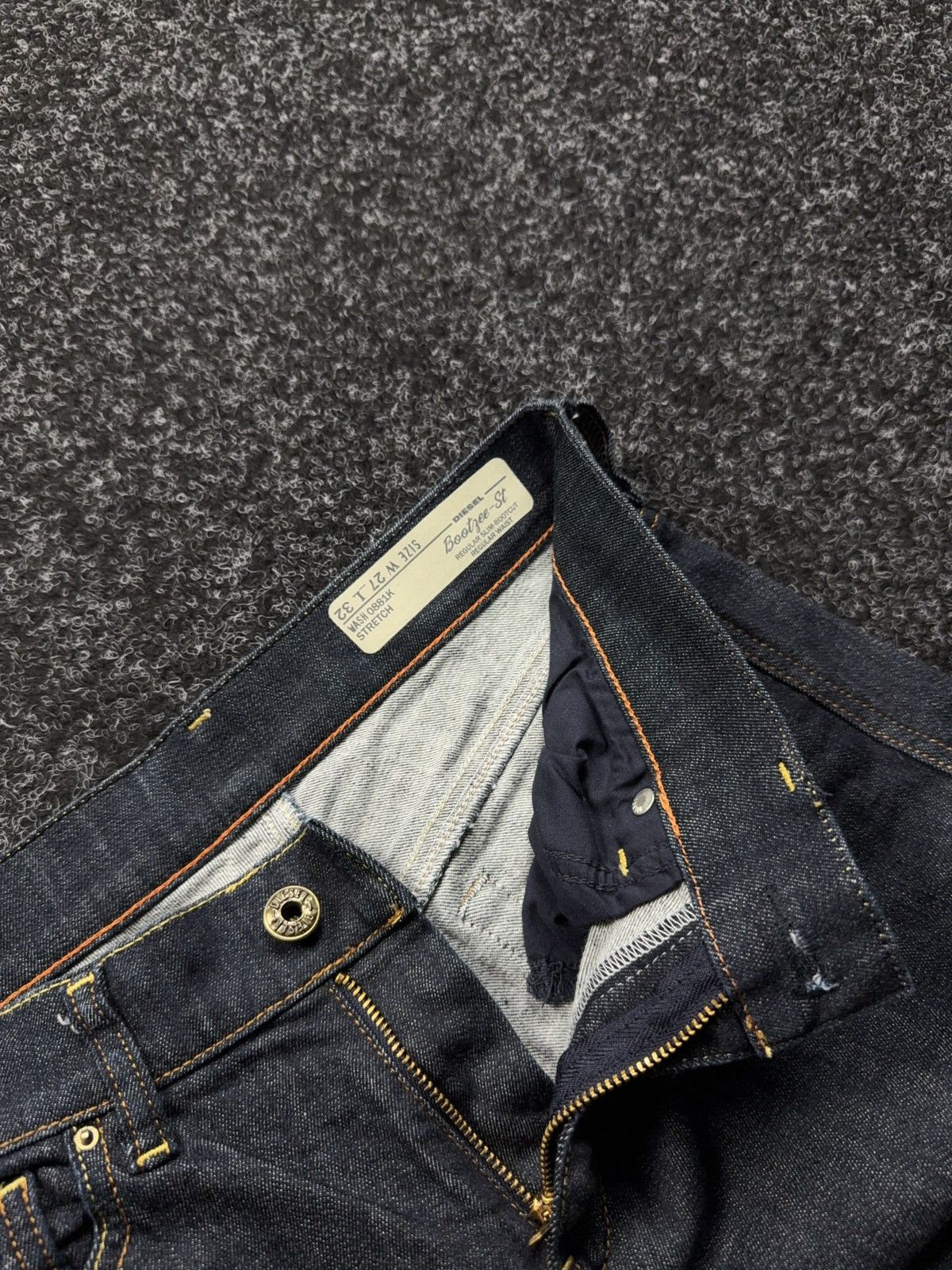 Diesel Luxury 00s Diesel Bootzee ST Slim Bootcut Flare Retro Jeans Size 27" / US 4 / IT 40 - 7 Thumbnail