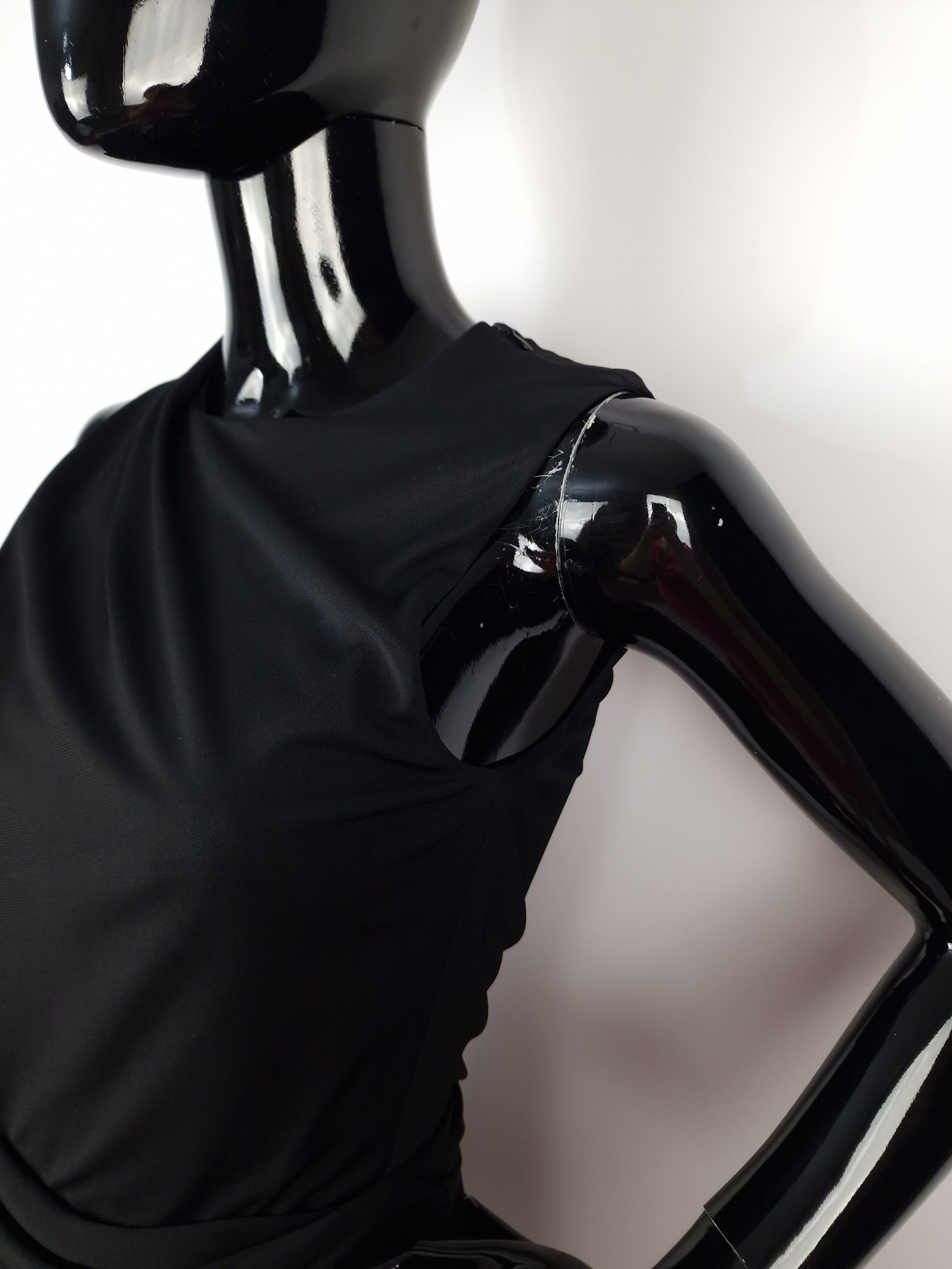 Alexander Wang Alexander Wang Draped Black Cocktail Dress Size S / US 4 / IT 40 - 3 Thumbnail