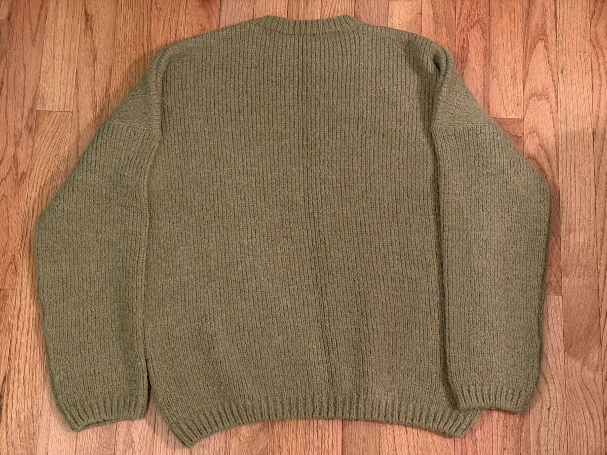 Our Legacy Our Legacy Drop Shoulder Alpaca Crew Knit in Swamp Green Size US M / EU 48-50 / 2 - 4 Thumbnail