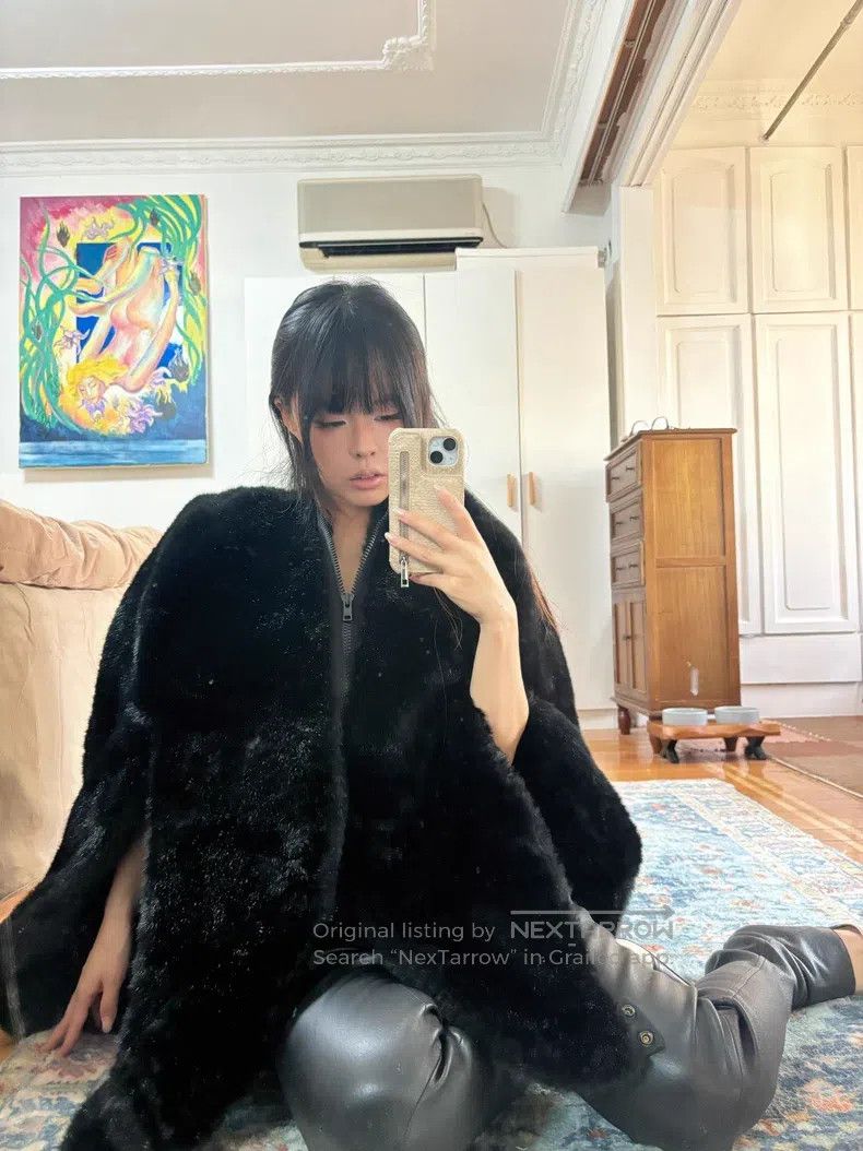 Junya Watanabe Junya Watanabe Black Faux Fur Asymmetrical Bud Shape Jacke Size S / US 4 / IT 40 - 3 Thumbnail