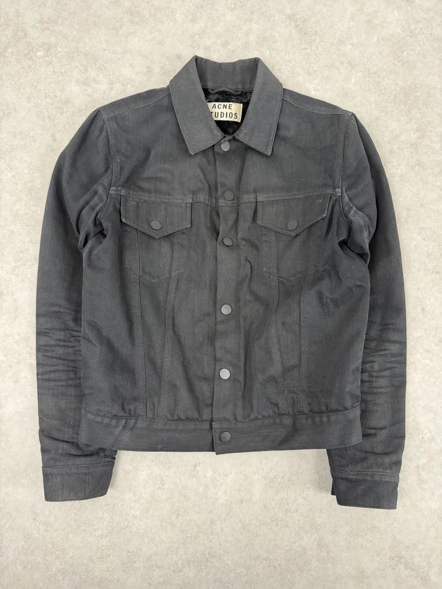 Acne Studios AW2013 Acne Studios Black Jam Bat Denim Trucker Jacket Size US S / EU 44-46 / 1 - 4 Thumbnail