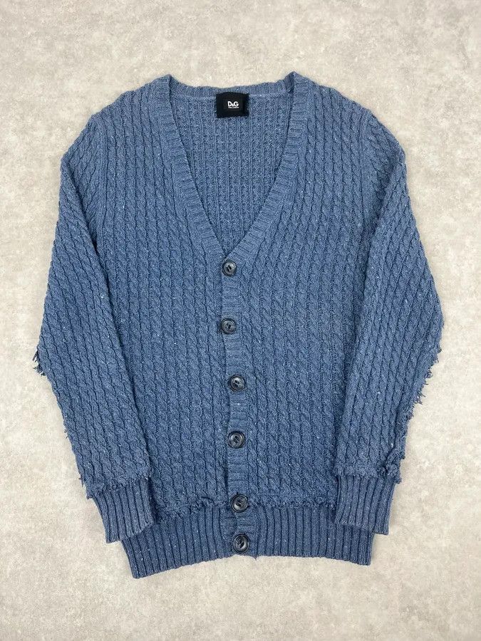 Dolce & Gabbana 2000s Dolce & Gabbana Blue Buttoned Cardigan Sweater Size US M / EU 48-50 / 2 - 5 Thumbnail