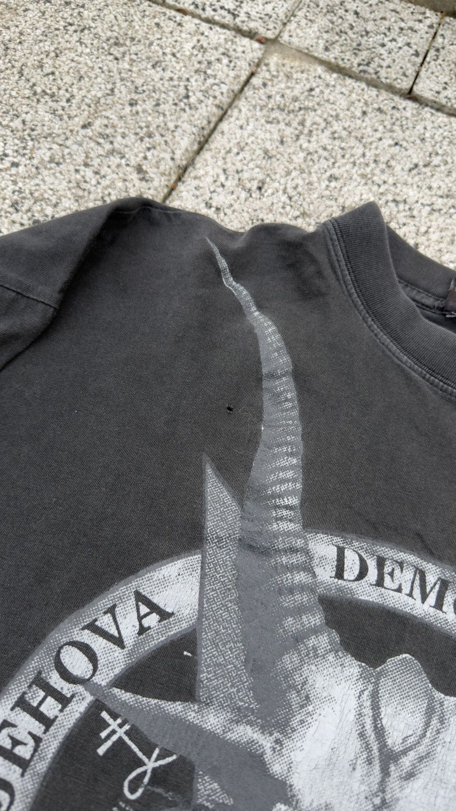 Vintage Demon Adonai Lucifer Messiah Jehova Black Metal Vintage 90s Size US XL / EU 56 / 4 - 9 Thumbnail