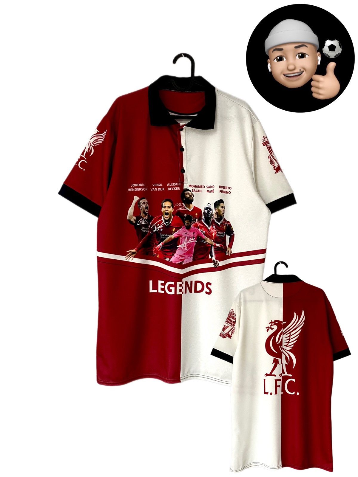 Vintage 2017 2018 Liverpool Legends Autograph Home Soccer Jersey Kit Size US XL / EU 56 / 4 - 1 Thumbnail