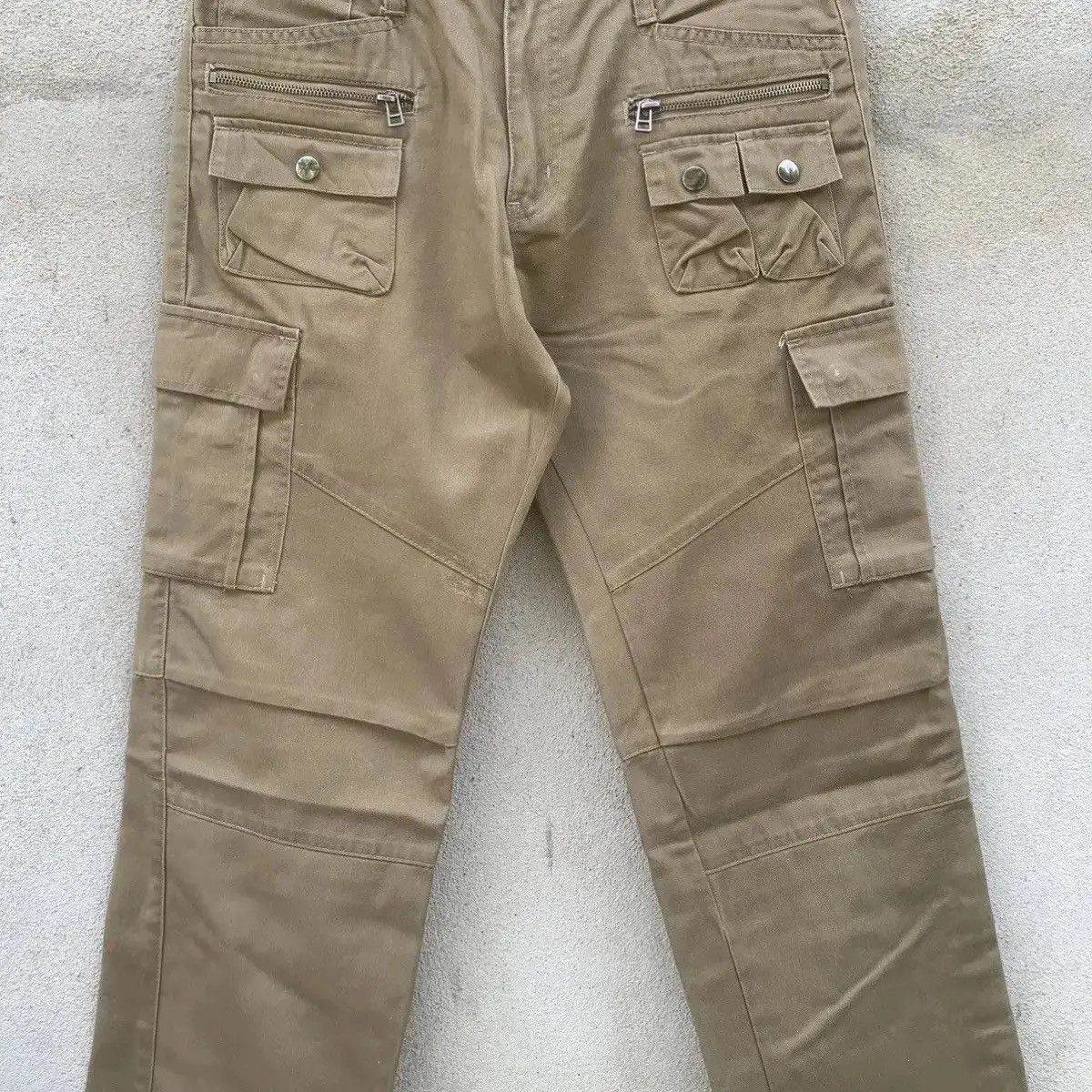 Seditionaries ROOT THREE MULTIPOCKET TROUSERS BIKERS CARGO DOUBLEKNEE PANT Size US 30 / EU 46 - 2 Thumbnail