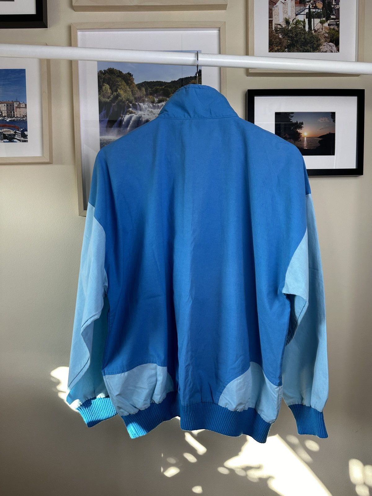Nike × Vintage Vintage blue anorak jacket Nike 80s Size US L / EU 52-54 / 3 - 3 Thumbnail