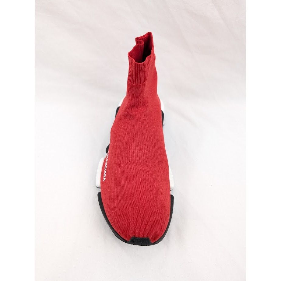 Balenciaga o1rshd1 Speed 2.0 Low-Top Sneakers in Red/Black/White Size US 9 / EU 42 - 7 Thumbnail
