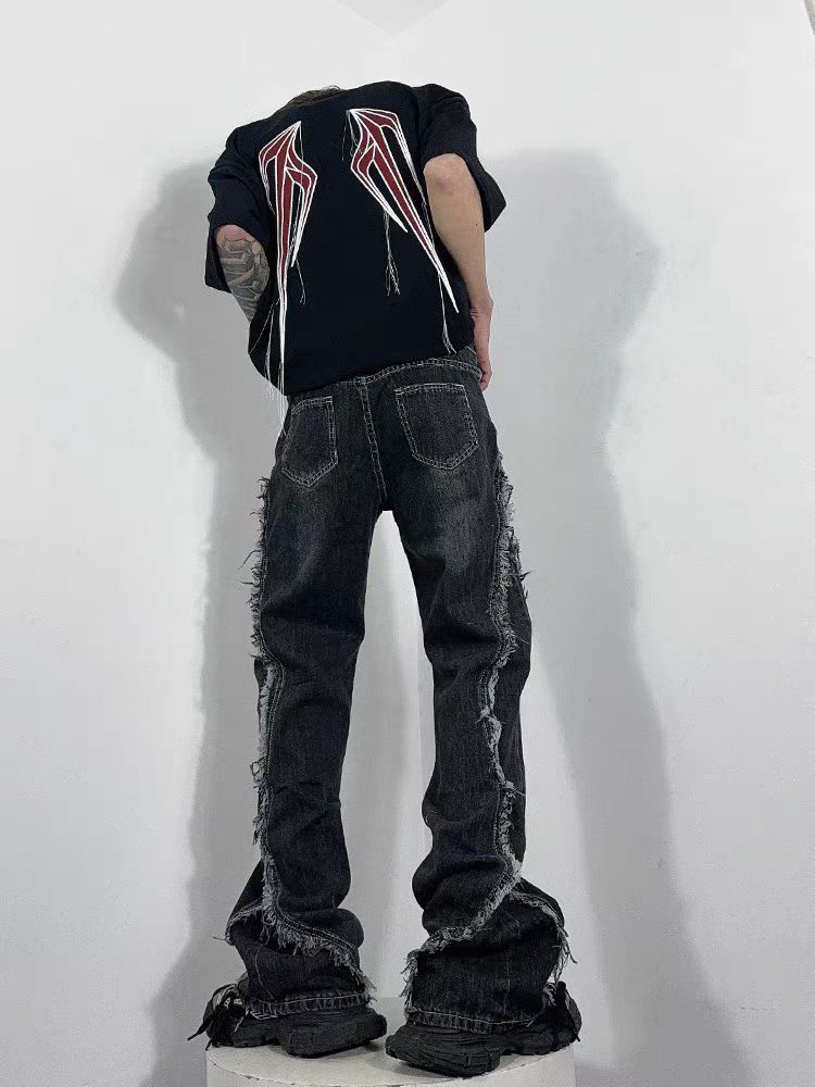 Japanese Brand × Jean Washed hip-hop street punk baggy jeans Size US 34 / EU 50 - 3 Thumbnail